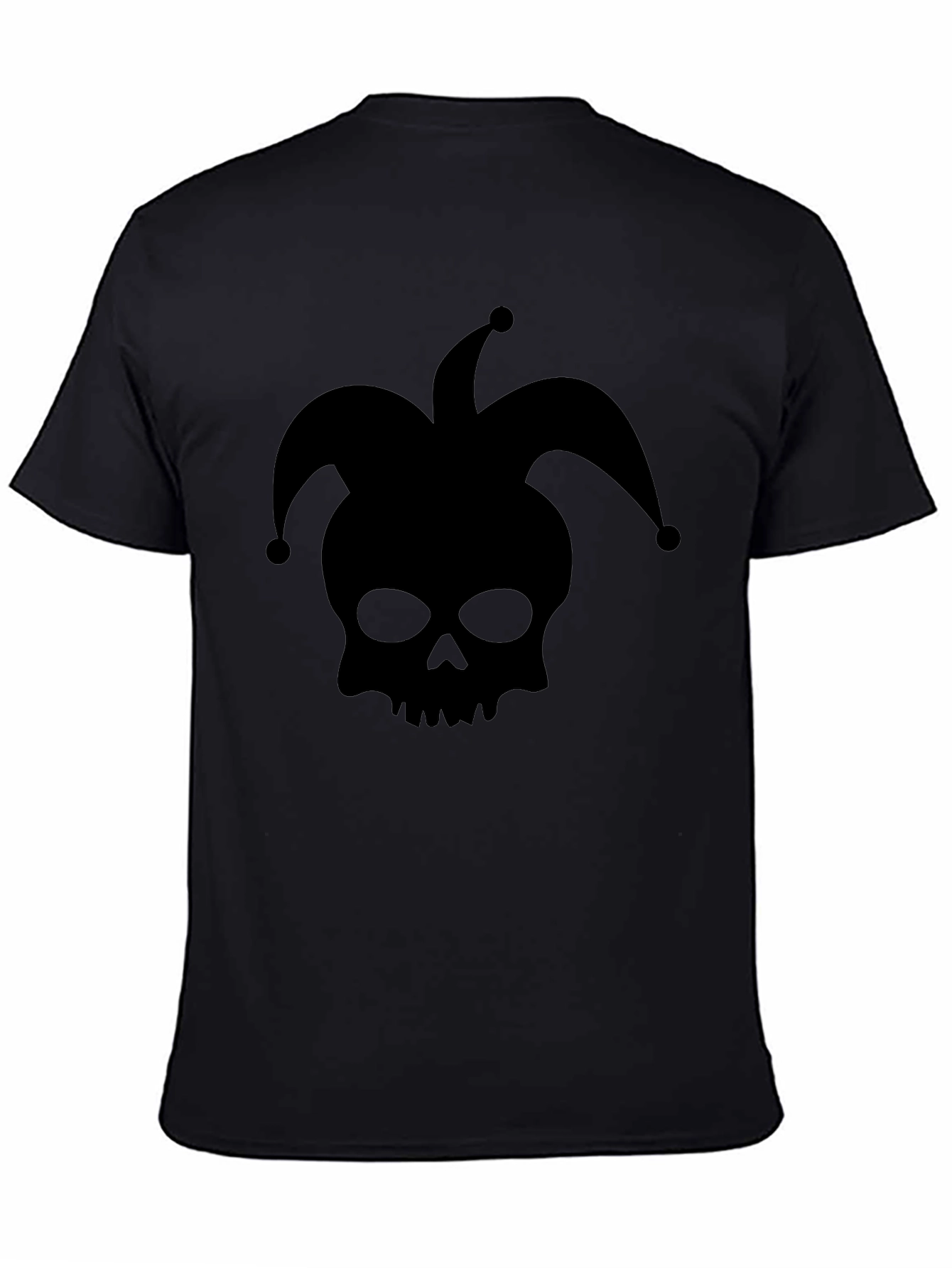 Skull Jester Graphic T-Shirt - Black