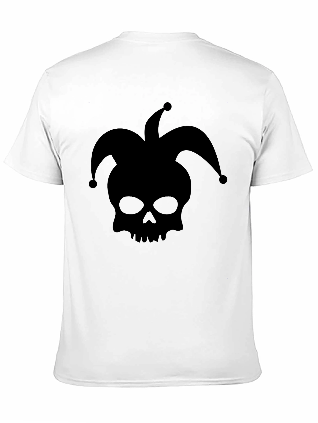 Skull Jester Graphic T-Shirt - Black