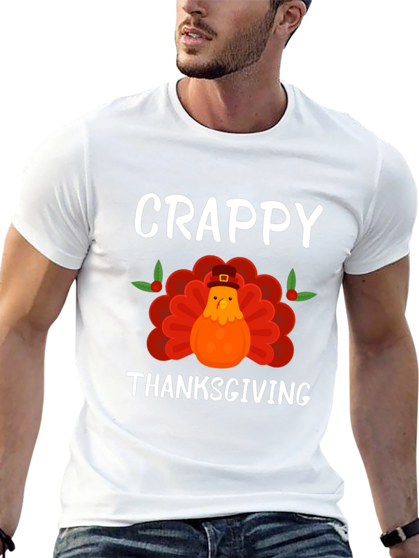 Crappy Thanksgiving Turkey Graphic T-Shirt