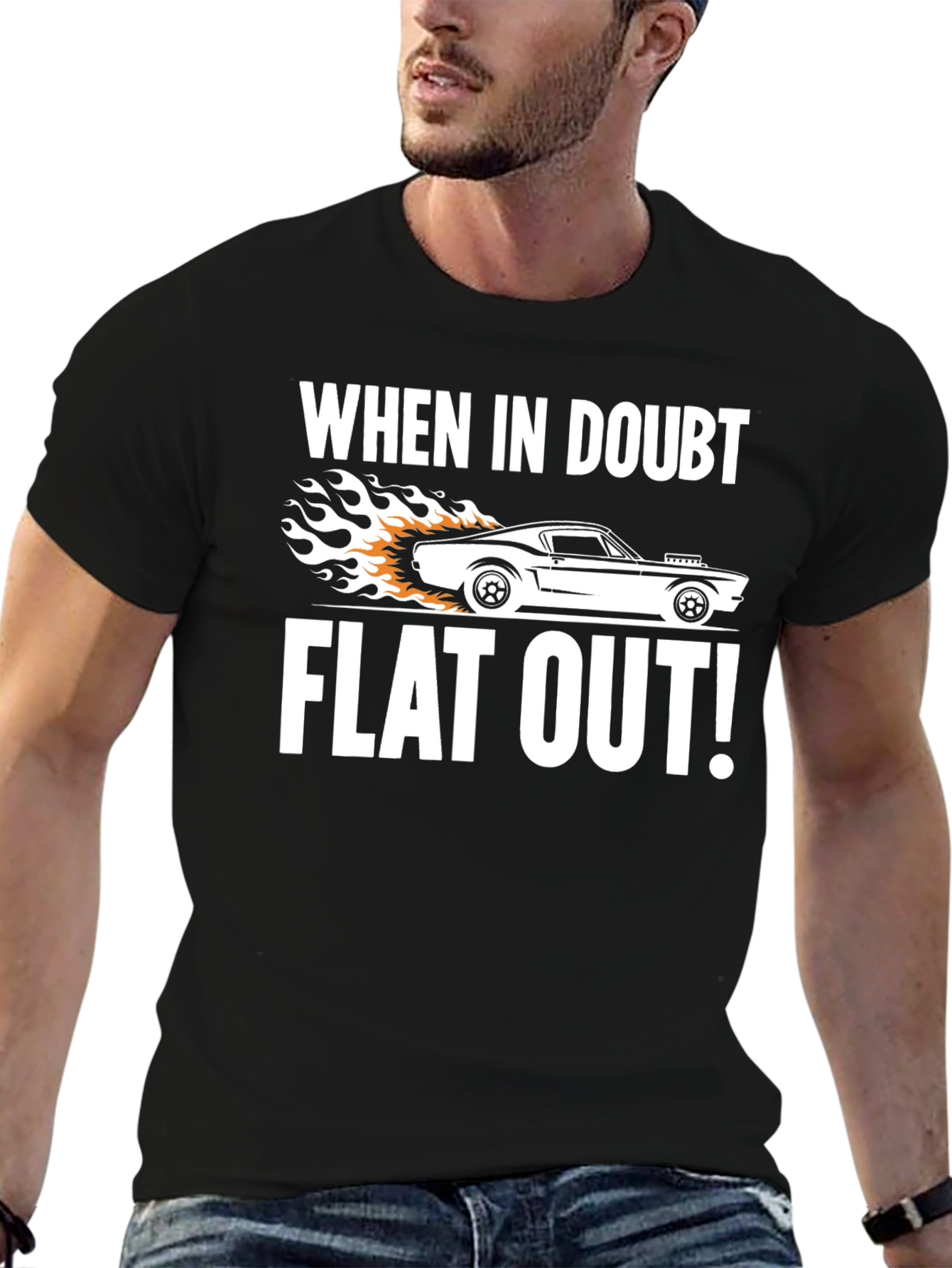 When in Doubt Flat Out! Graphic Tee