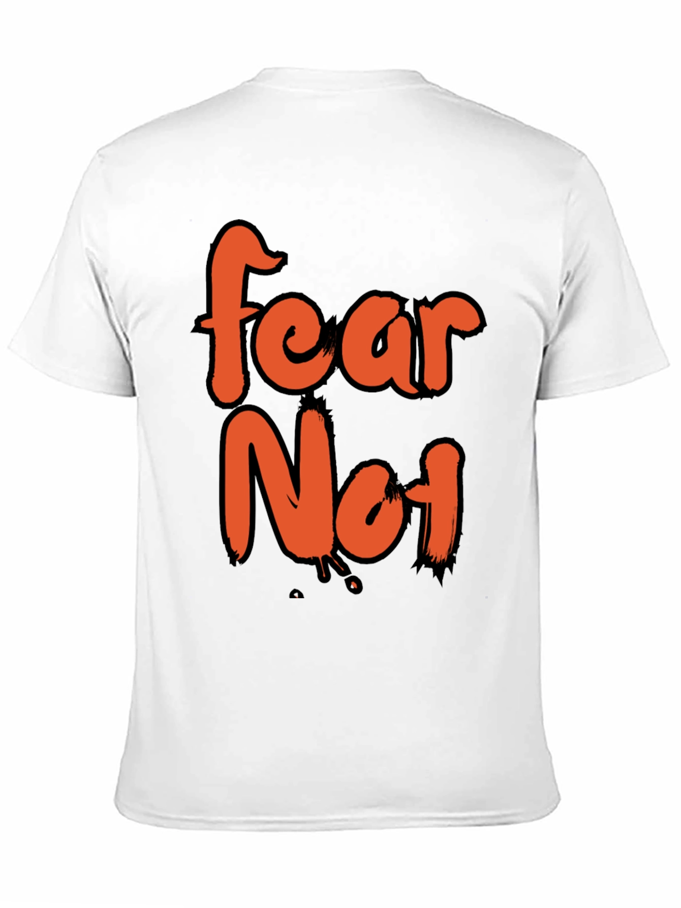 Fear Not Graphic Tee - Mens Casual Black T-Shirt