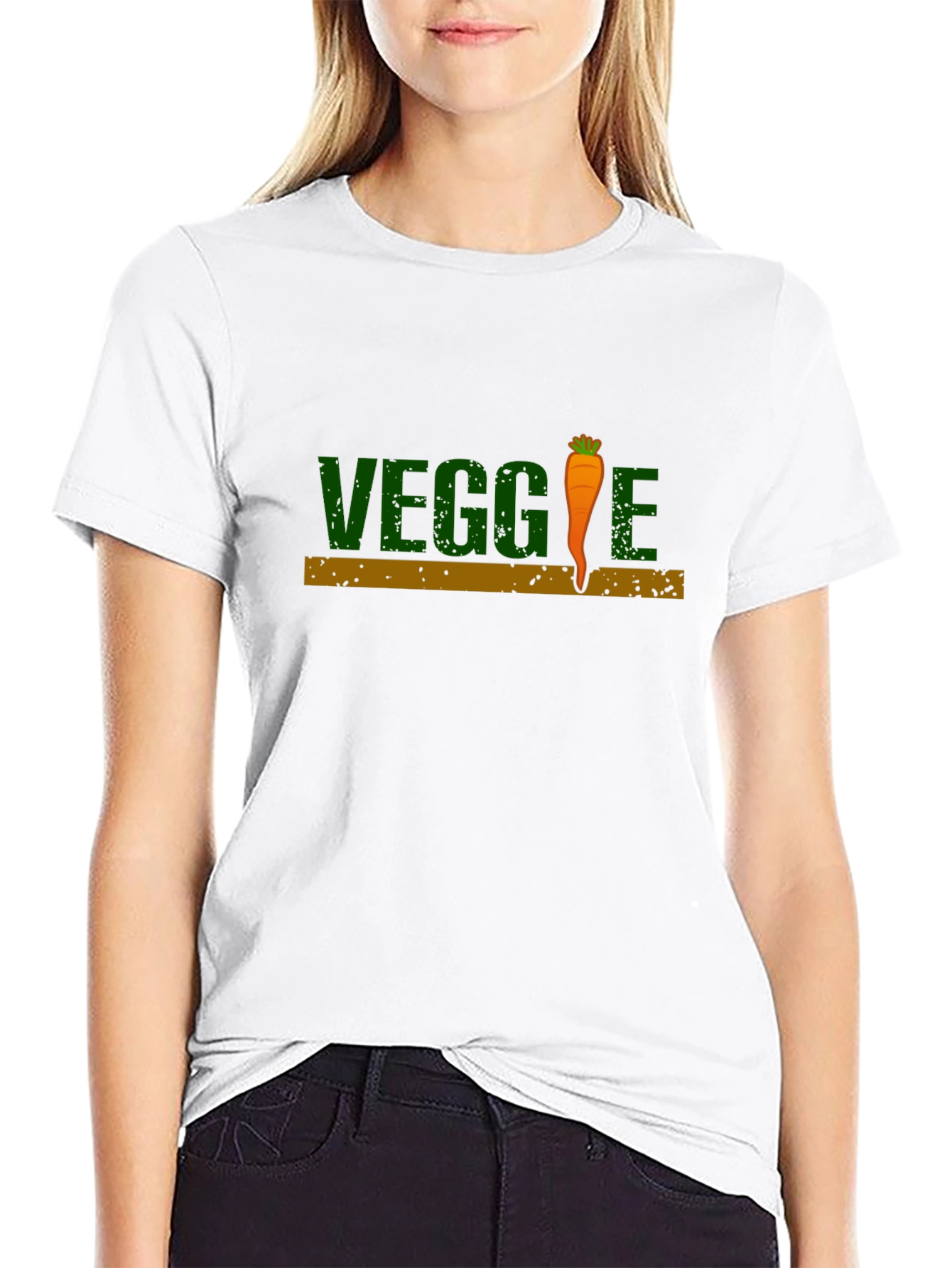 Veggie Carrot Graphic T-Shirt - Stylish Vegan Tee