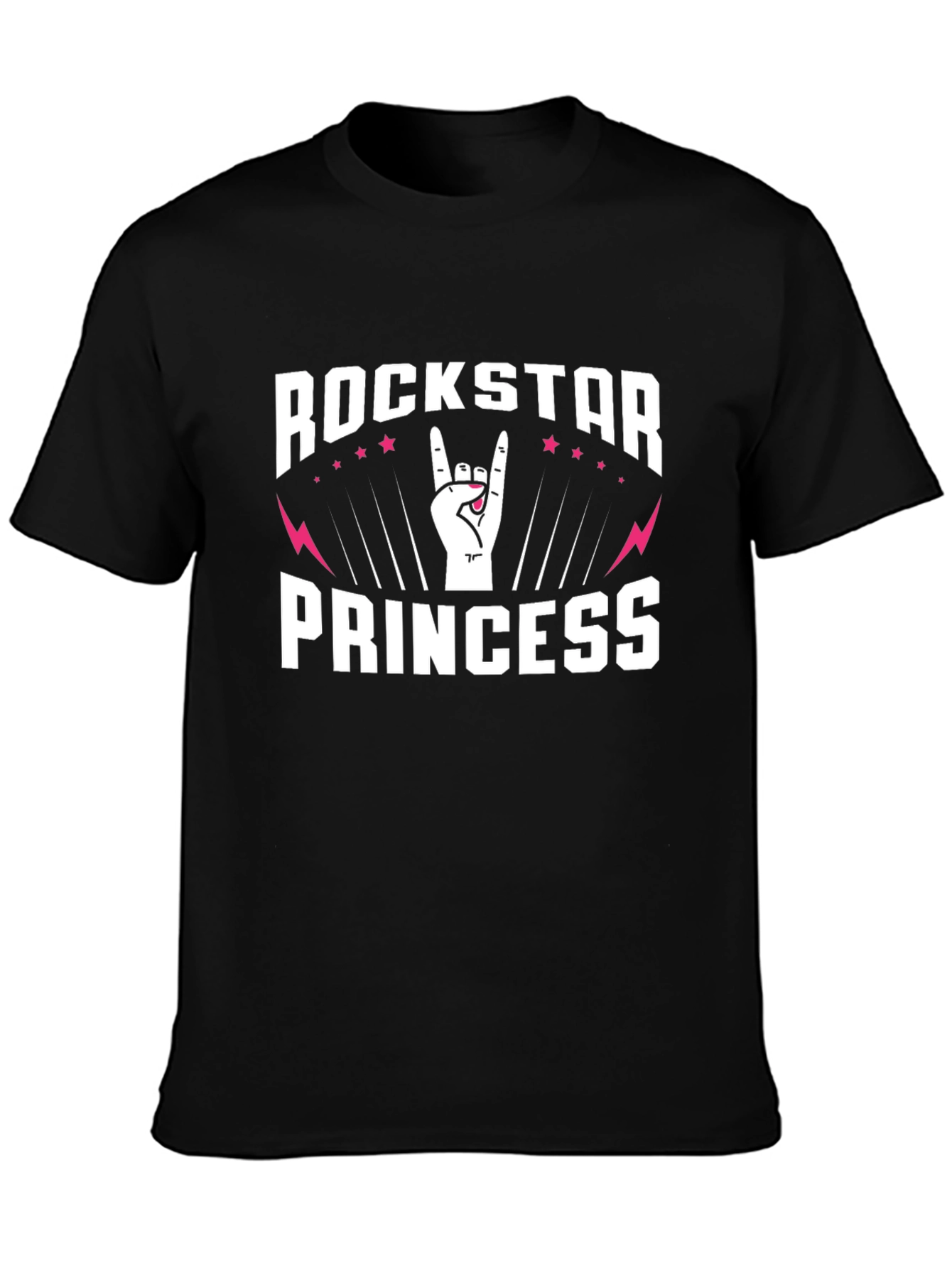 Rockstar Princess Graphic Tee - Trendy Music Lover Shirt