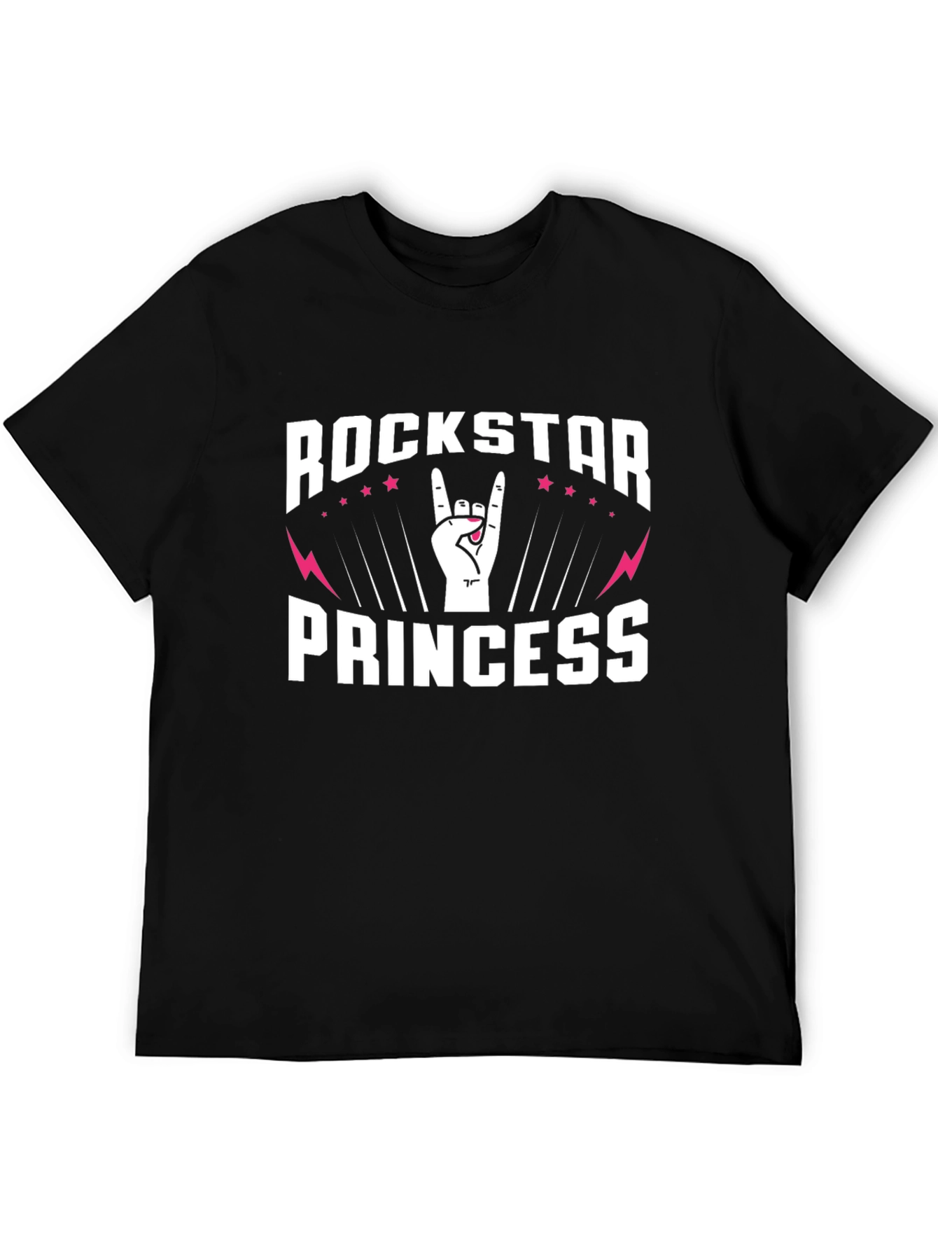 Rockstar Princess Graphic Tee - Trendy Music Lover Shirt