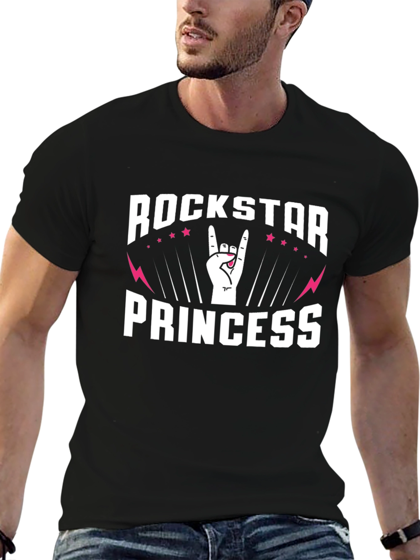 Rockstar Princess Graphic Tee - Trendy Music Lover Shirt