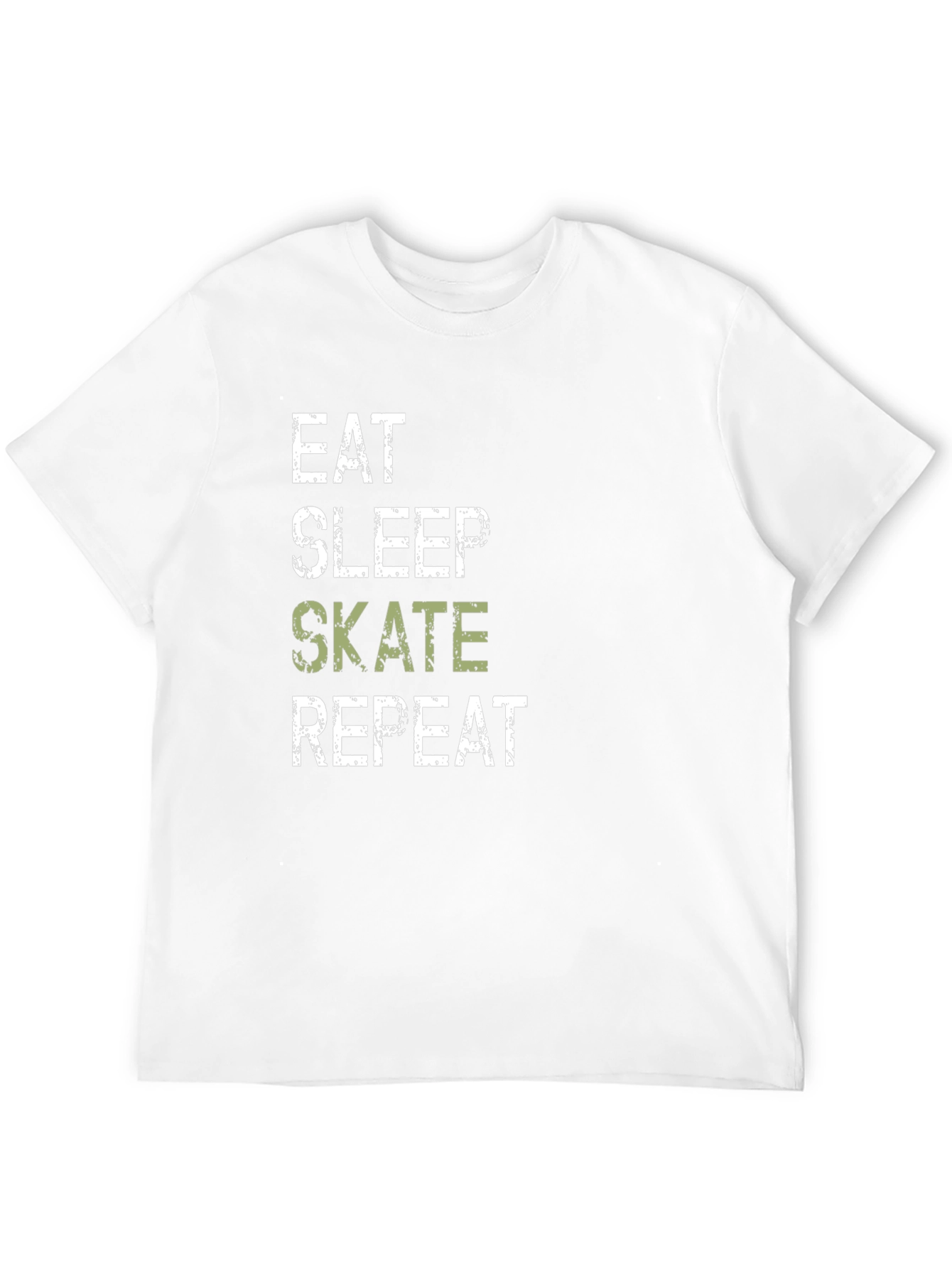 Eat Sleep Skate Repeat Black Graphic Tee