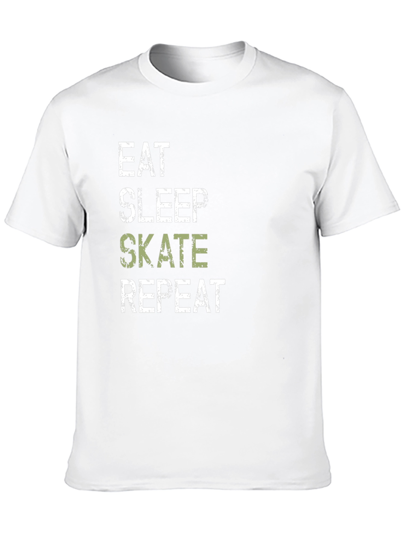 Eat Sleep Skate Repeat Black Graphic Tee