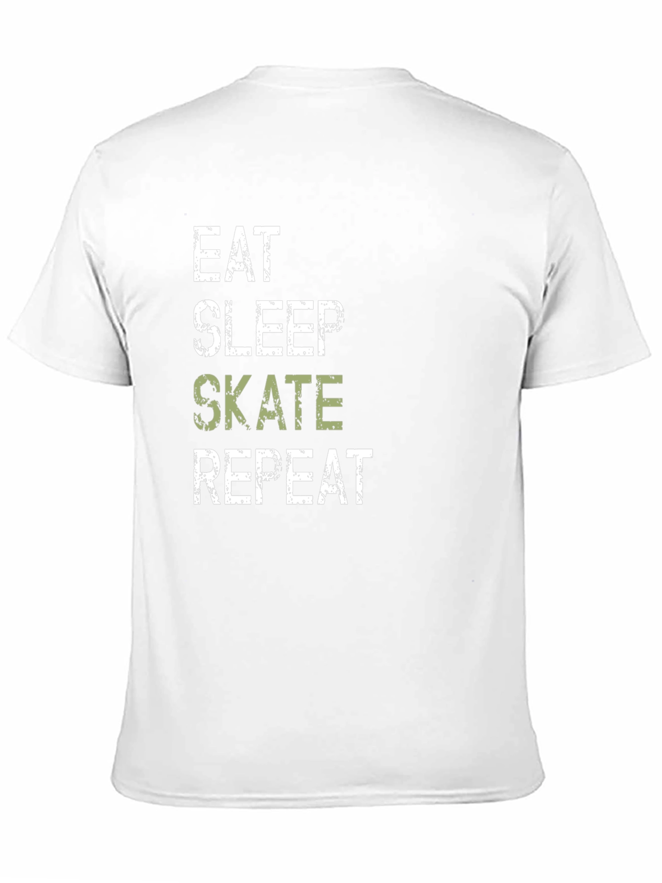 Eat Sleep Skate Repeat Black Graphic Tee
