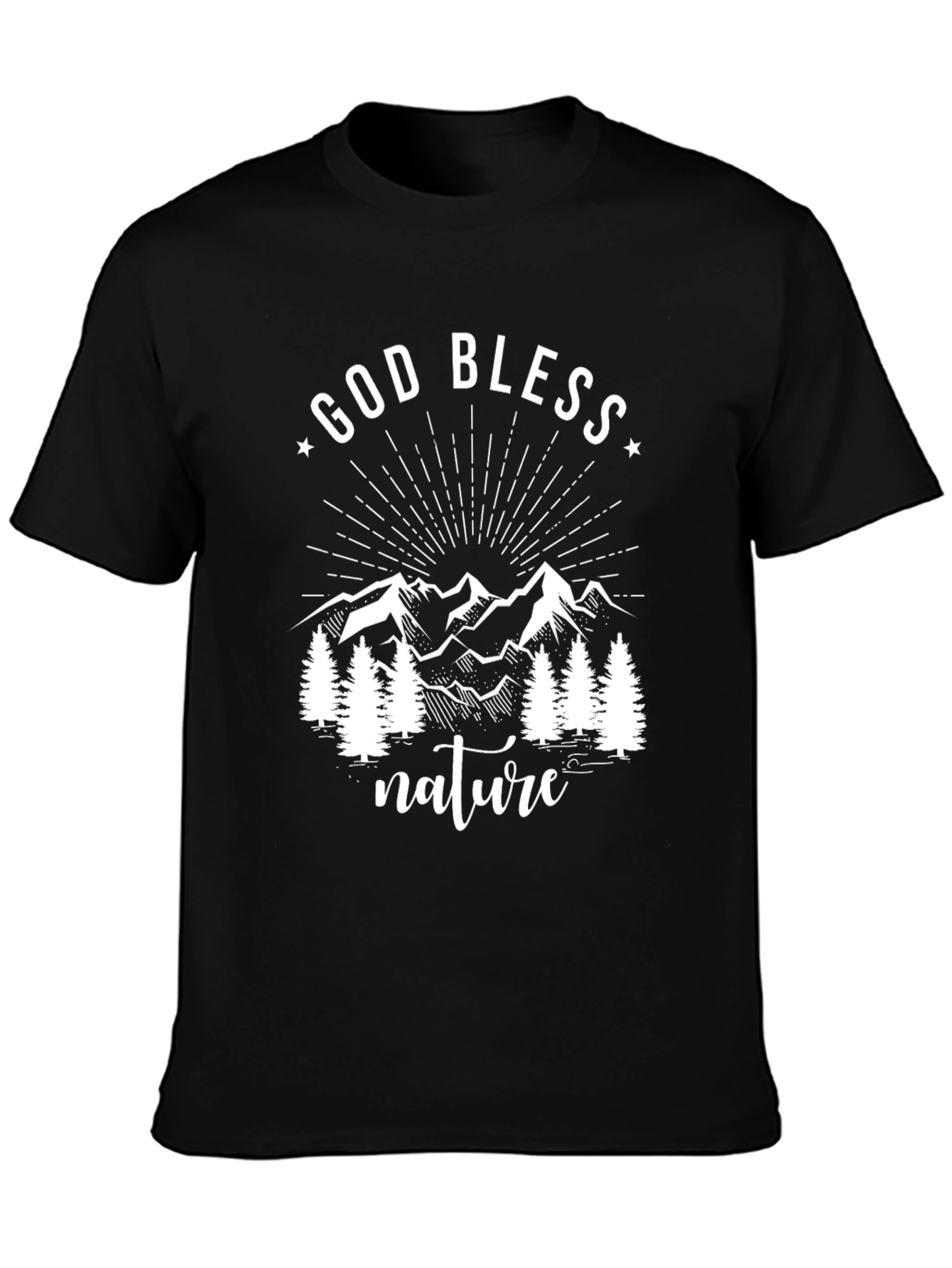 God Bless Nature Graphic T-Shirt