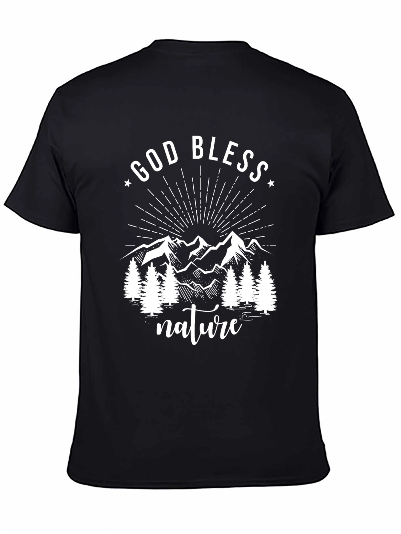 God Bless Nature Graphic T-Shirt