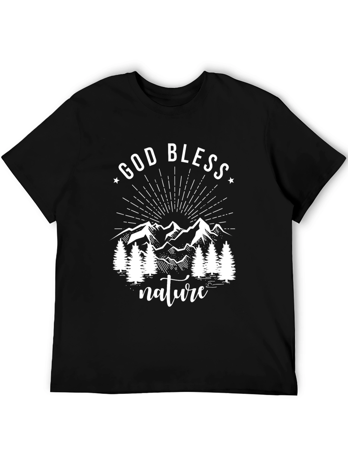 God Bless Nature Graphic T-Shirt