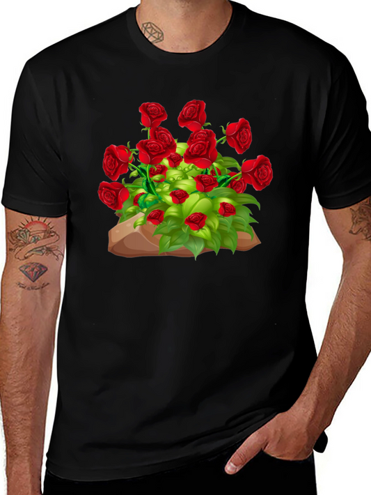 Red Roses T-Shirt | Stylish Floral Graphic Tee