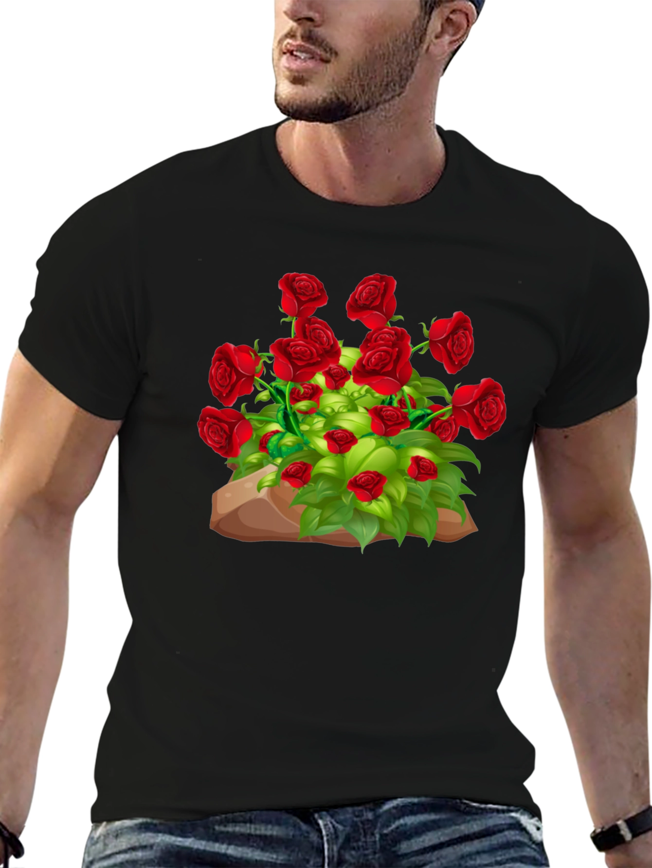 Red Roses T-Shirt | Stylish Floral Graphic Tee