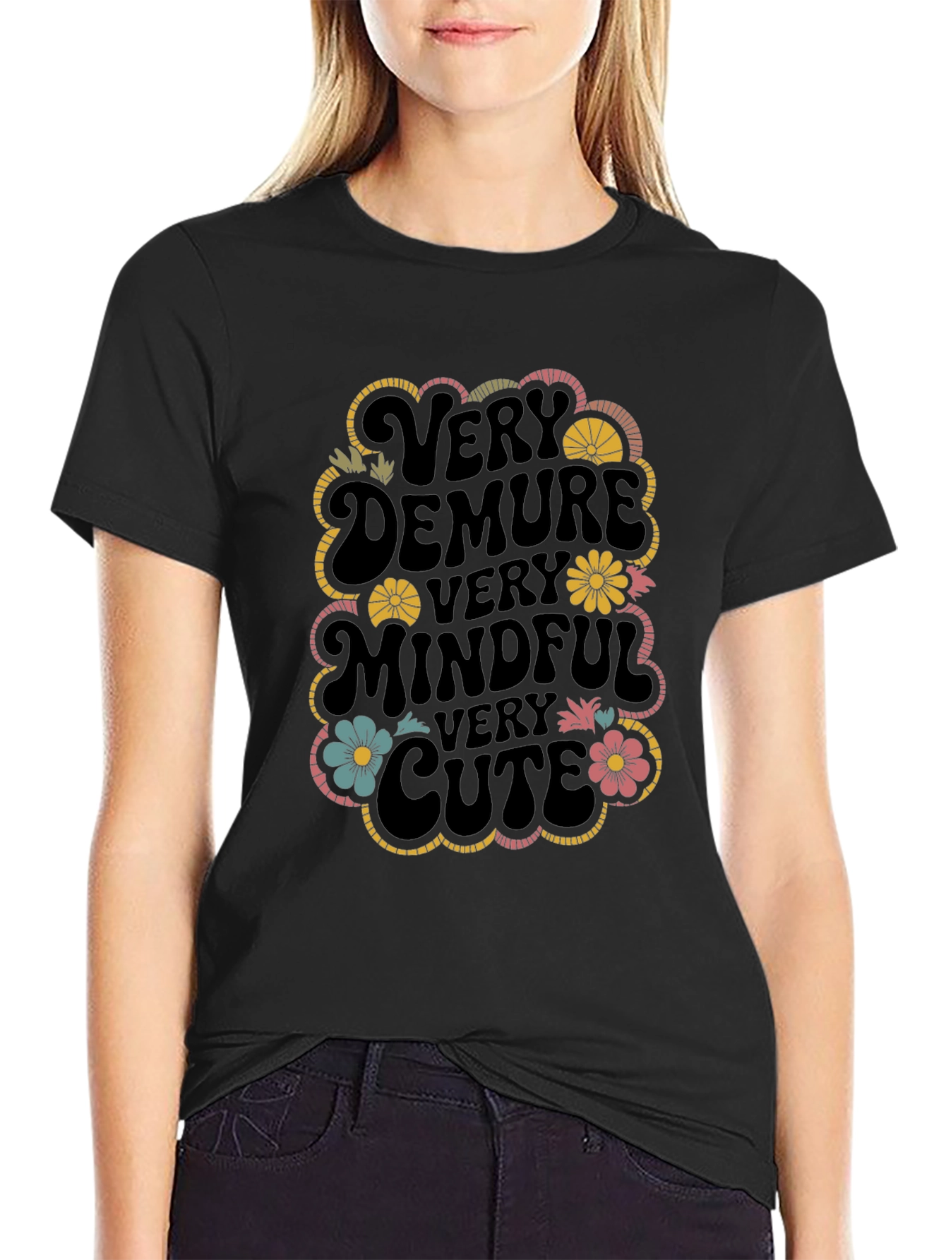 Very Demure Mindful Cute Graphic T-Shirt