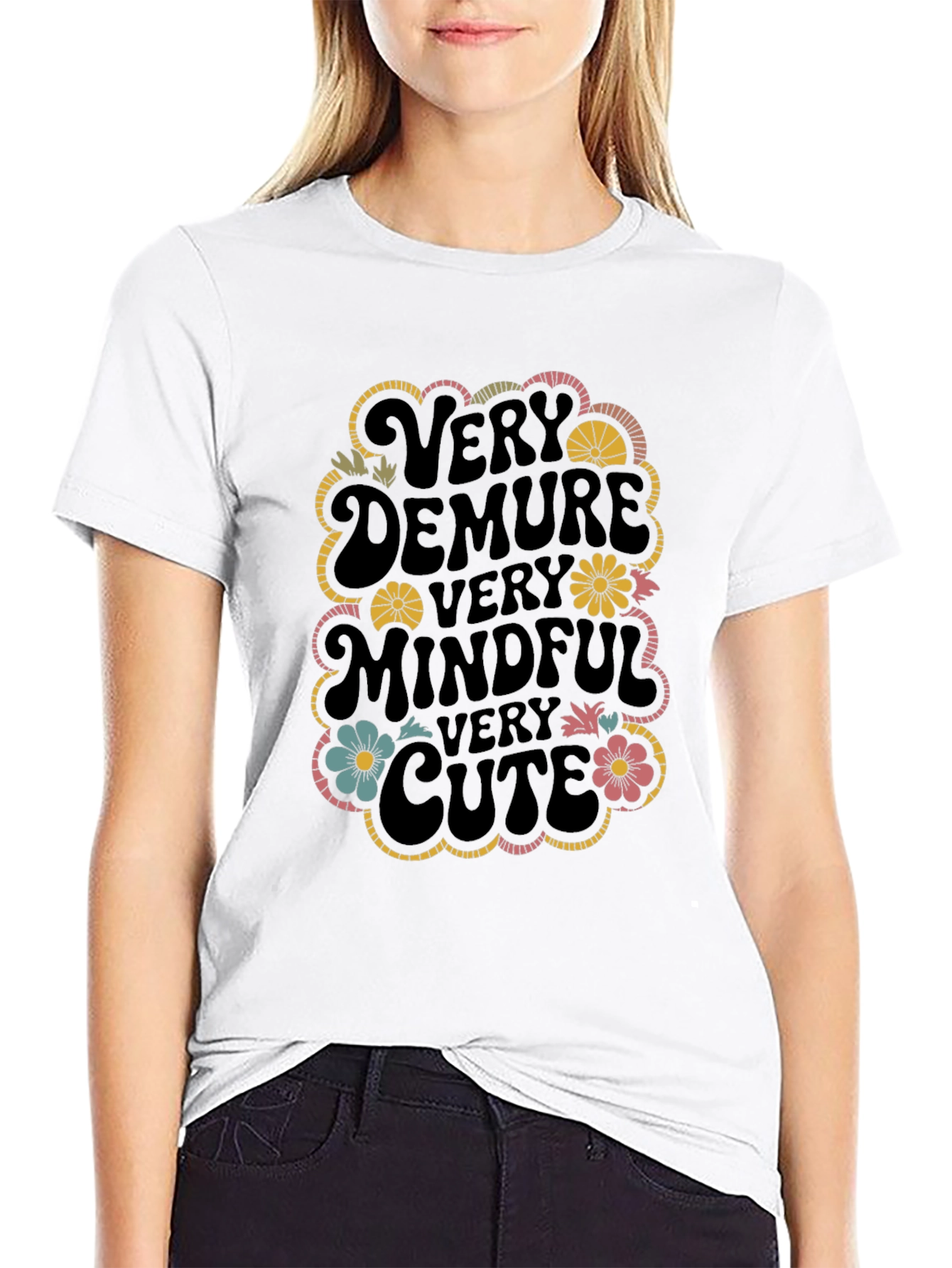 Very Demure Mindful Cute Graphic T-Shirt