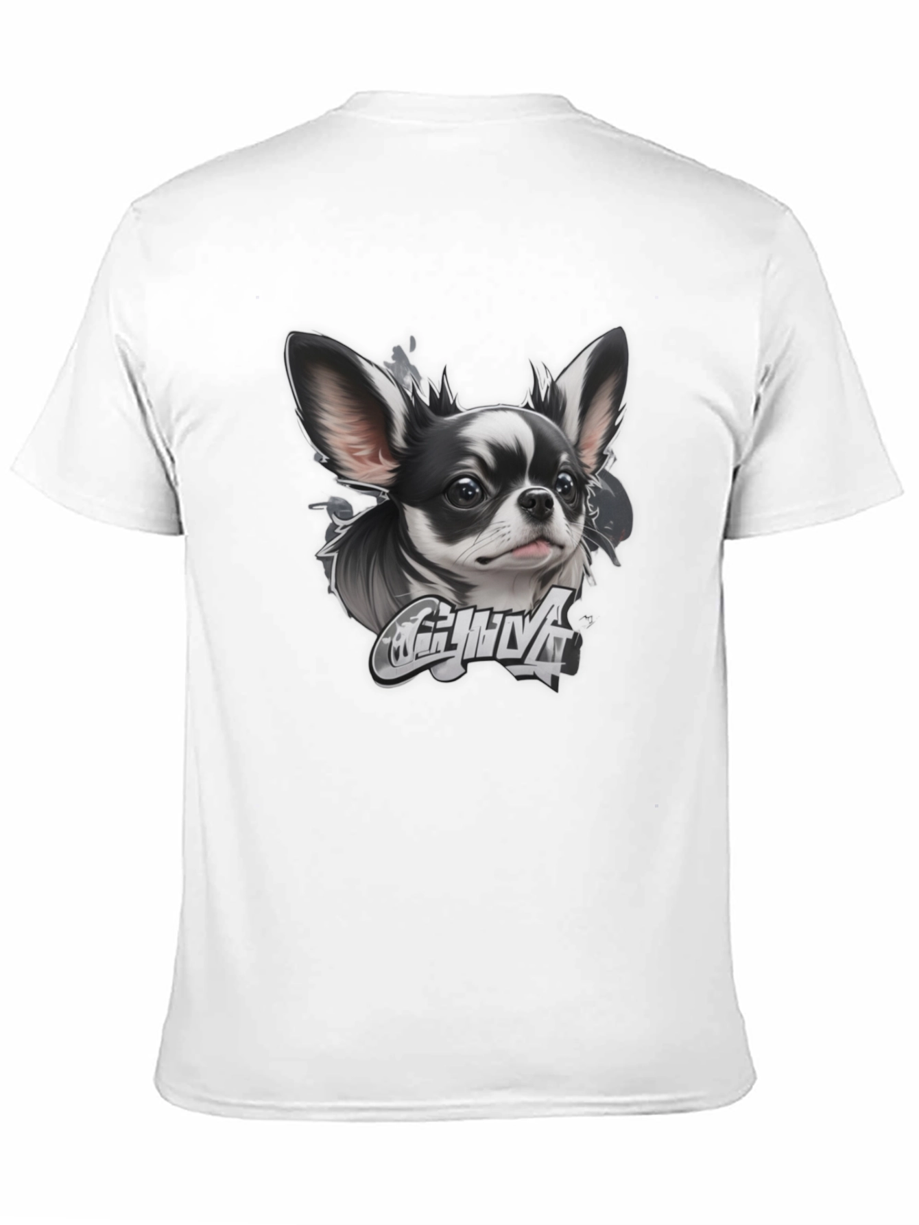 Chihuahua Dog Graphic T-Shirt - Black