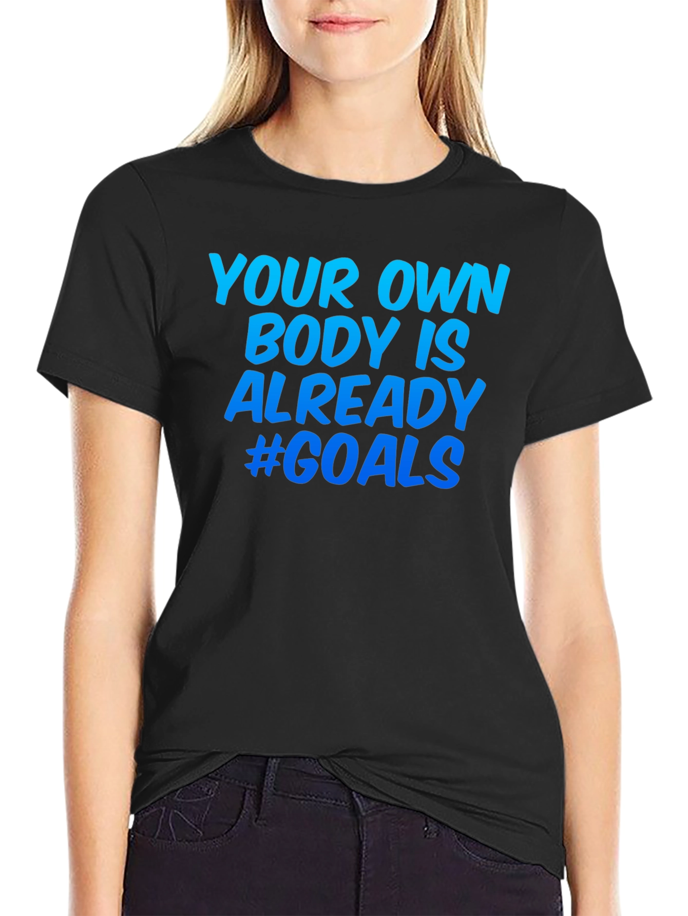 Body Positive Goals Graphic Tee