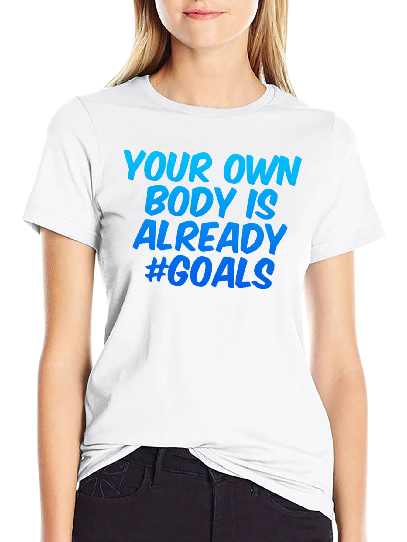 Body Positive Goals Graphic Tee