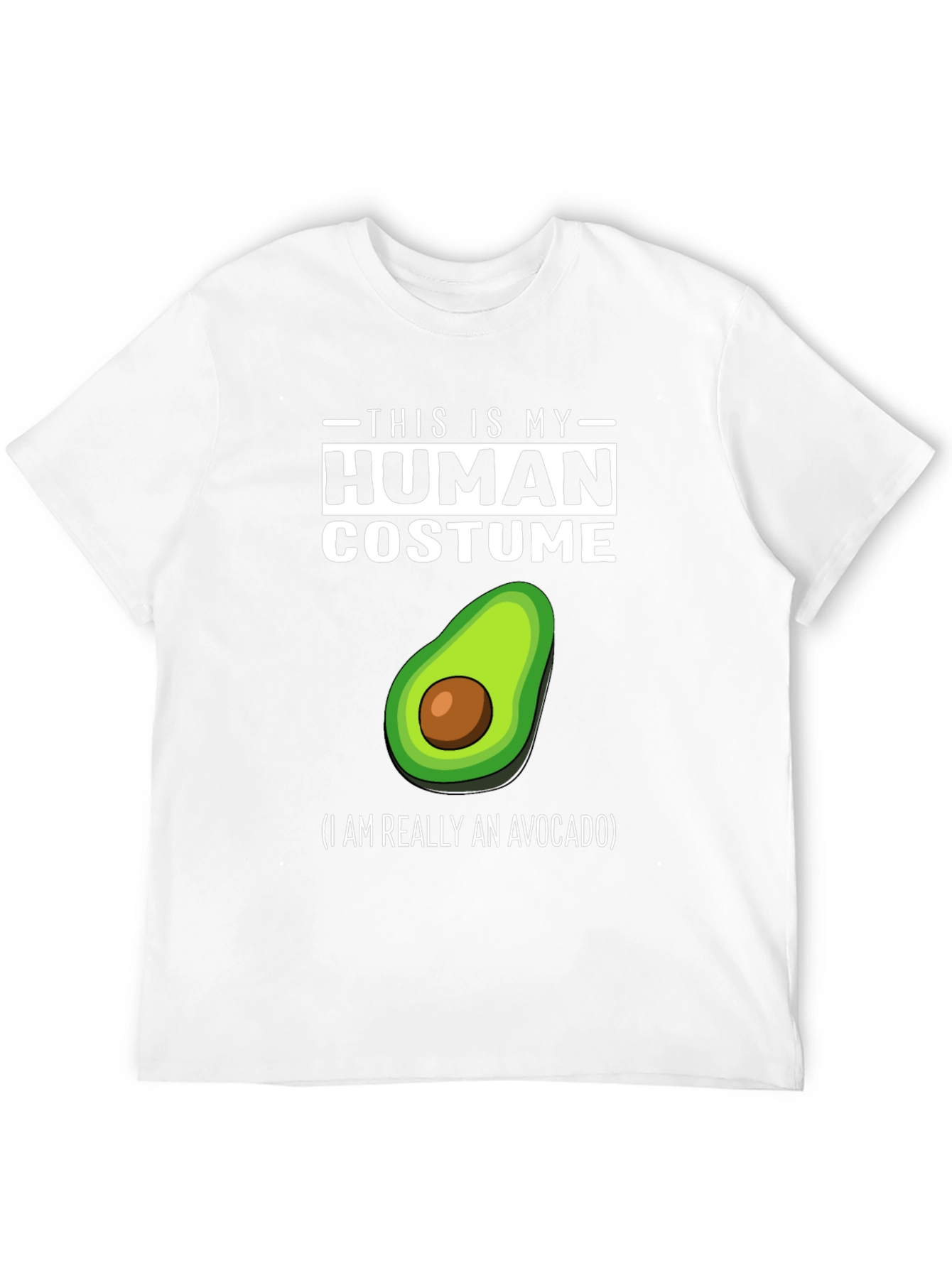 Human Costume Avocado T-Shirt - Funny Halloween Tee