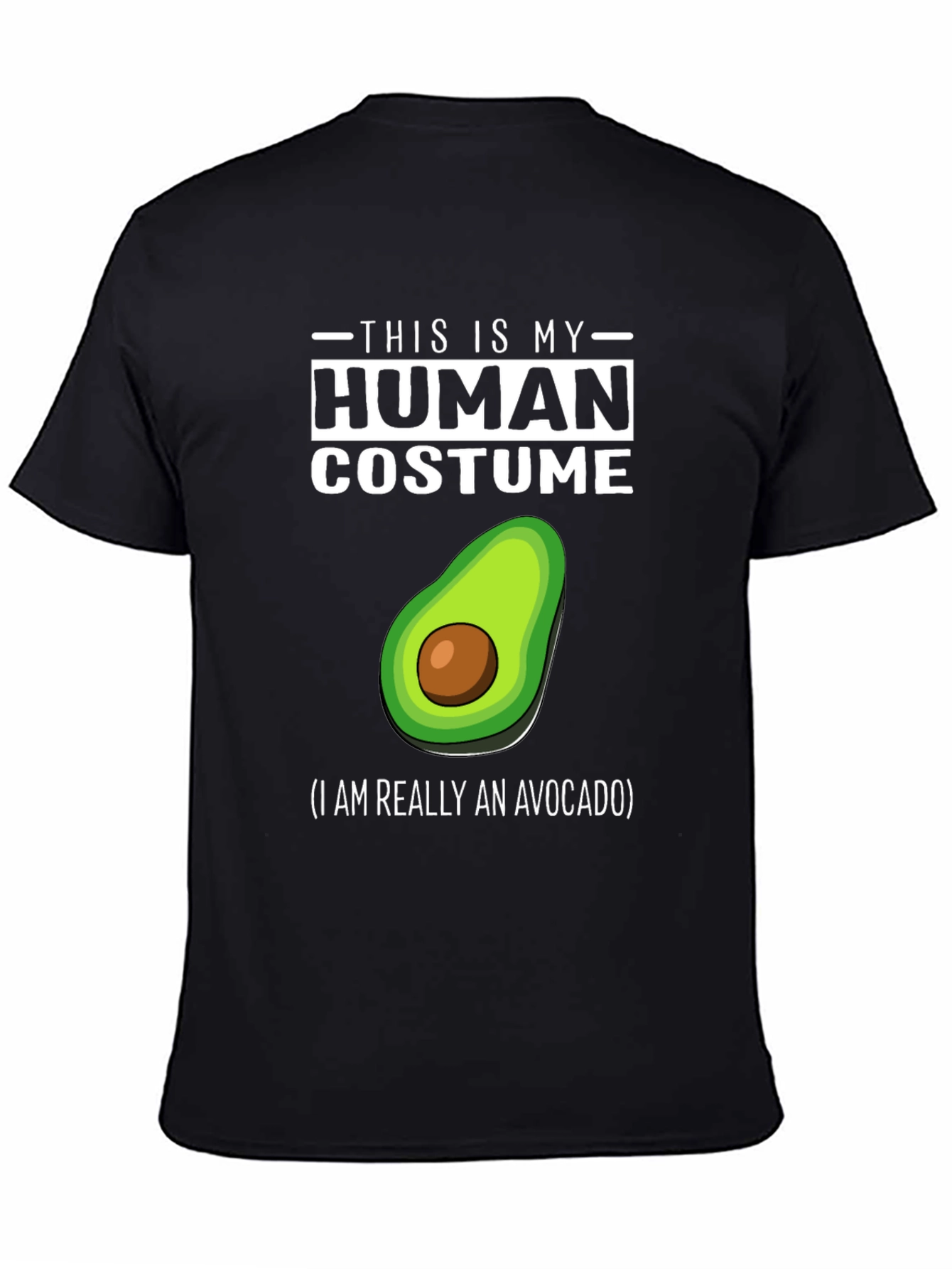 Human Costume Avocado T-Shirt - Funny Halloween Tee