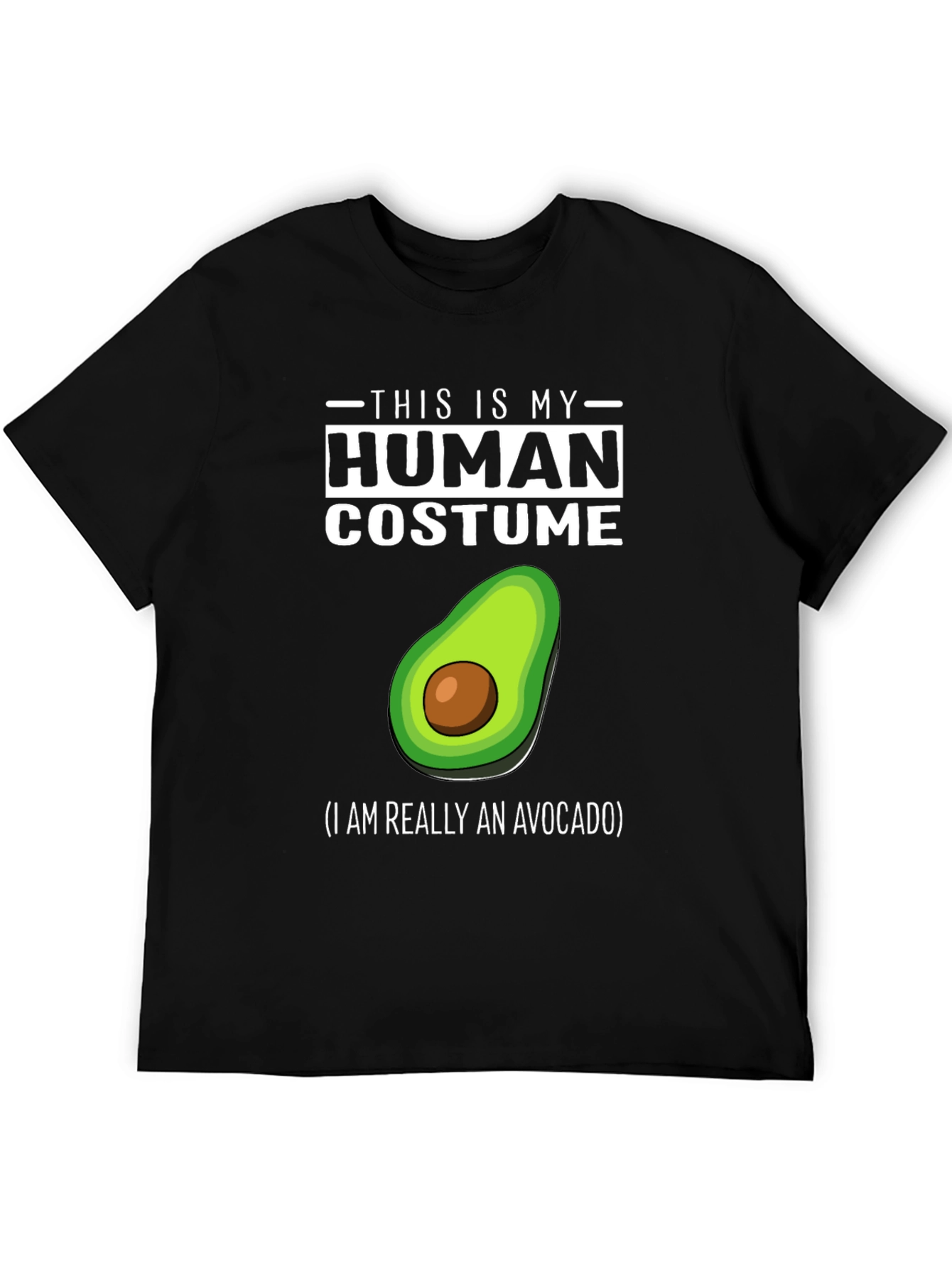 Human Costume Avocado T-Shirt - Funny Halloween Tee