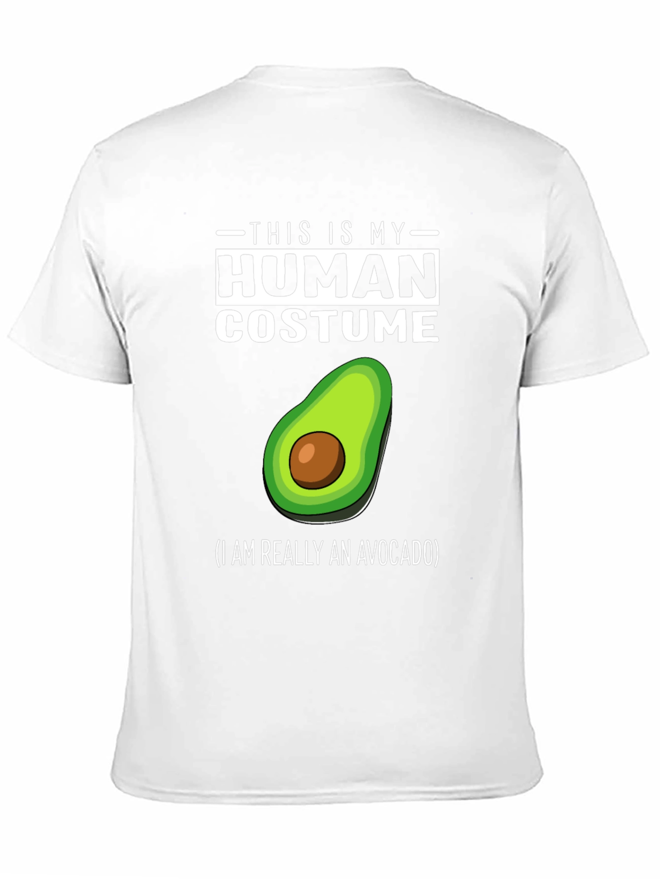 Human Costume Avocado T-Shirt - Funny Halloween Tee
