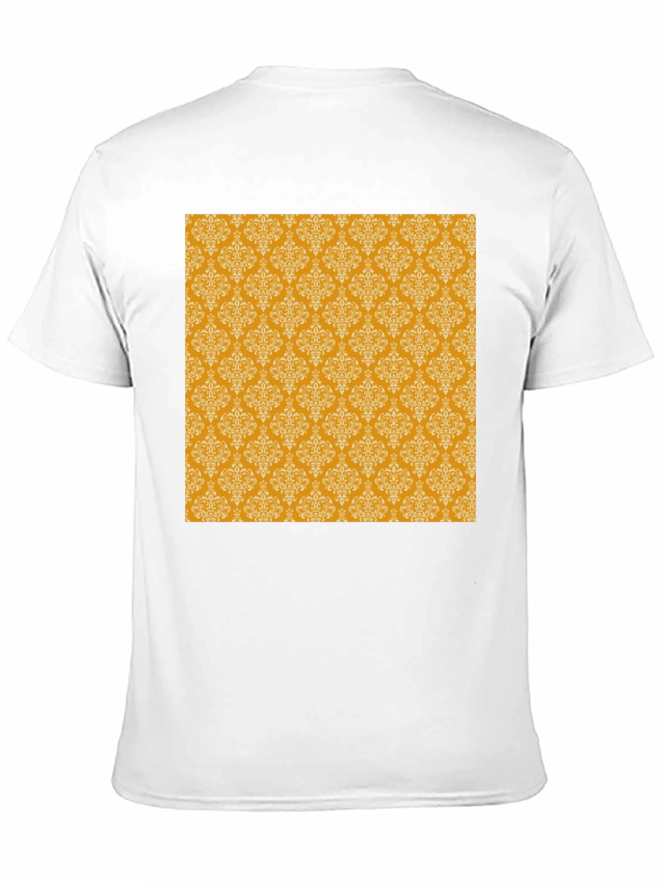 Stylish Black Tee with Gold Pattern