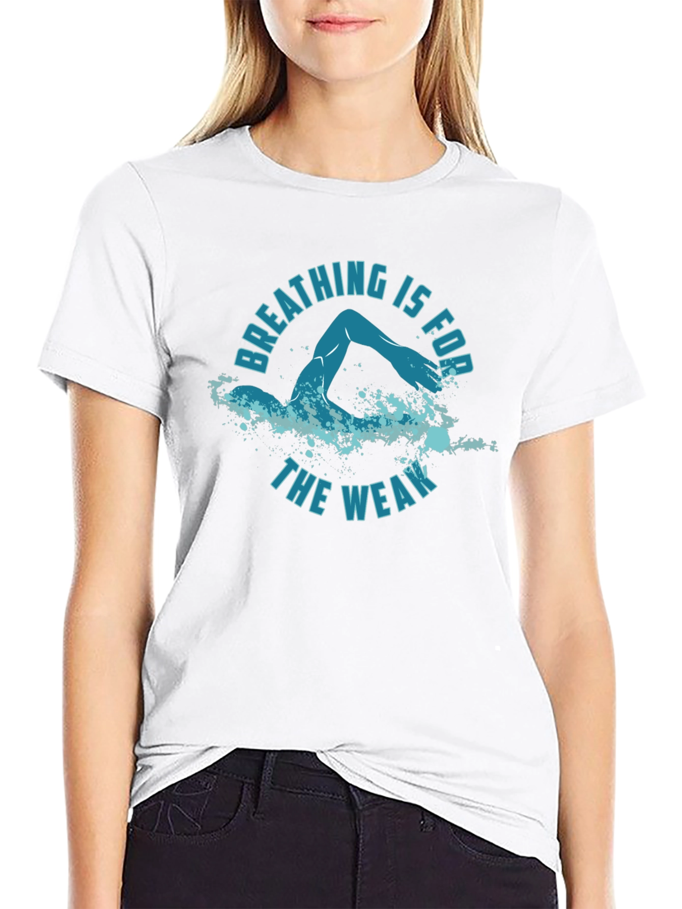Breathing Is For The Weak Swimmer T-Shirt