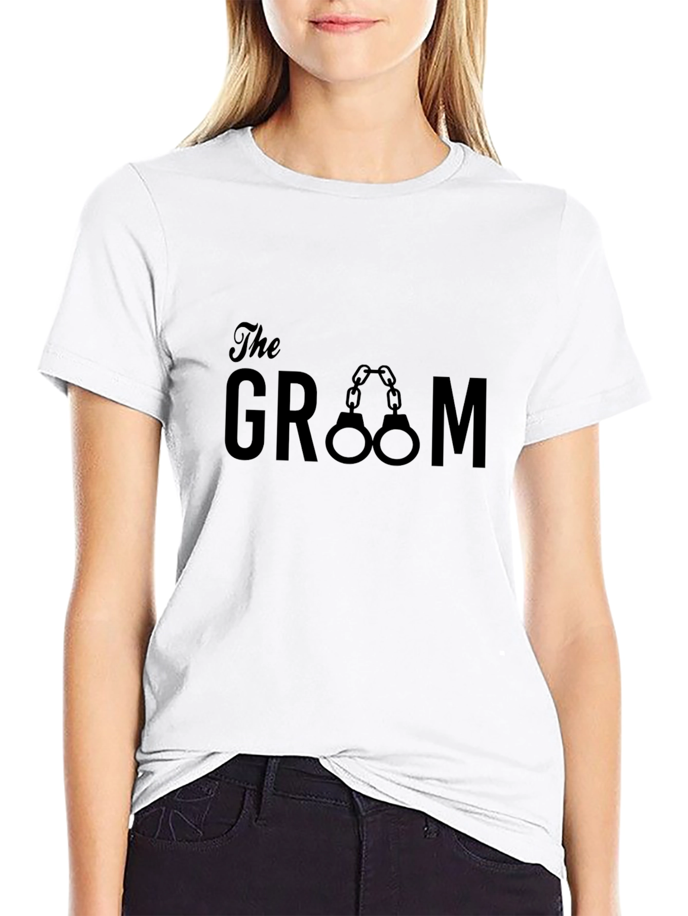 The Groom Handcuffs Graphic T-Shirt