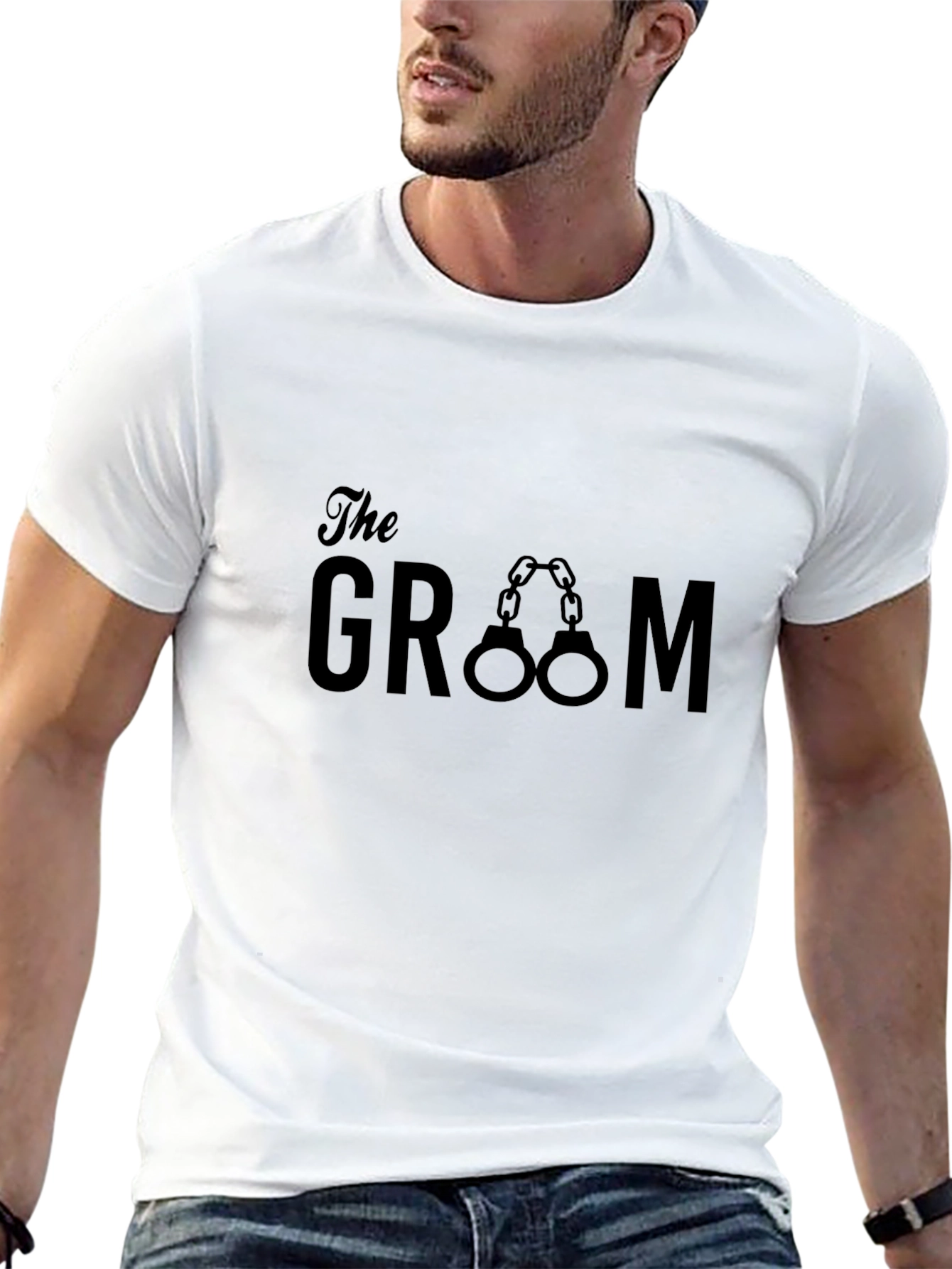 The Groom Handcuffs Graphic T-Shirt