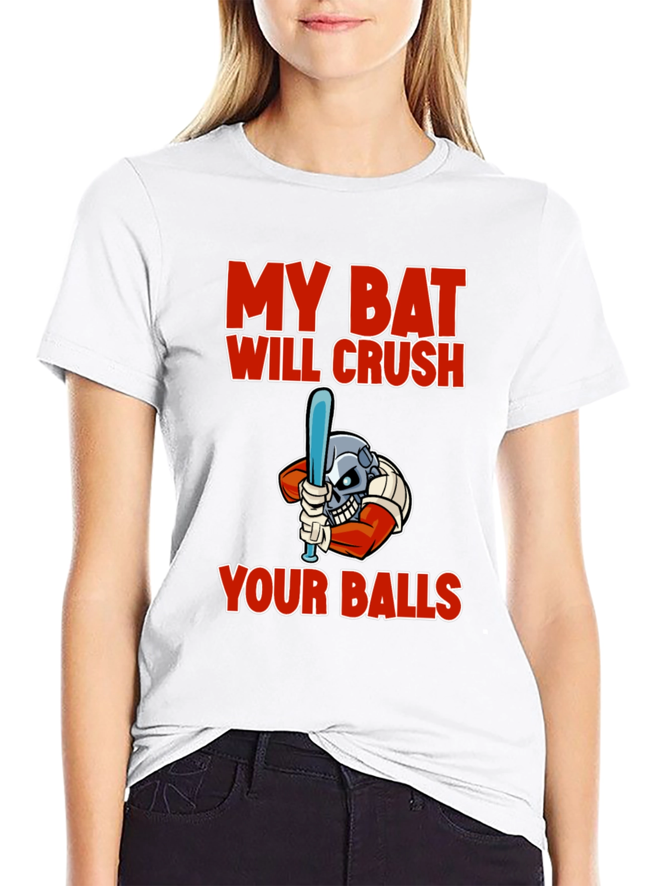 My Bat Will Crush Your Balls Graphic T-Shirt