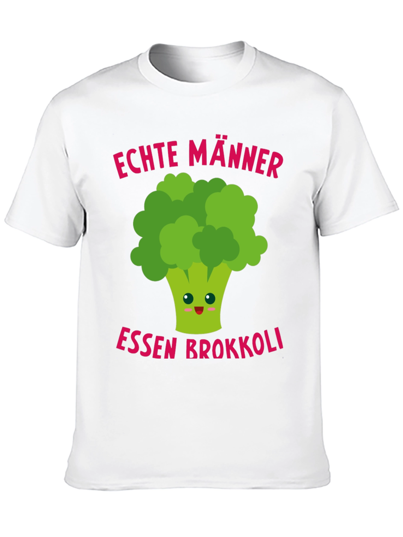 Funny Broccoli T-Shirt - Echte Männer Essen Brokkoli