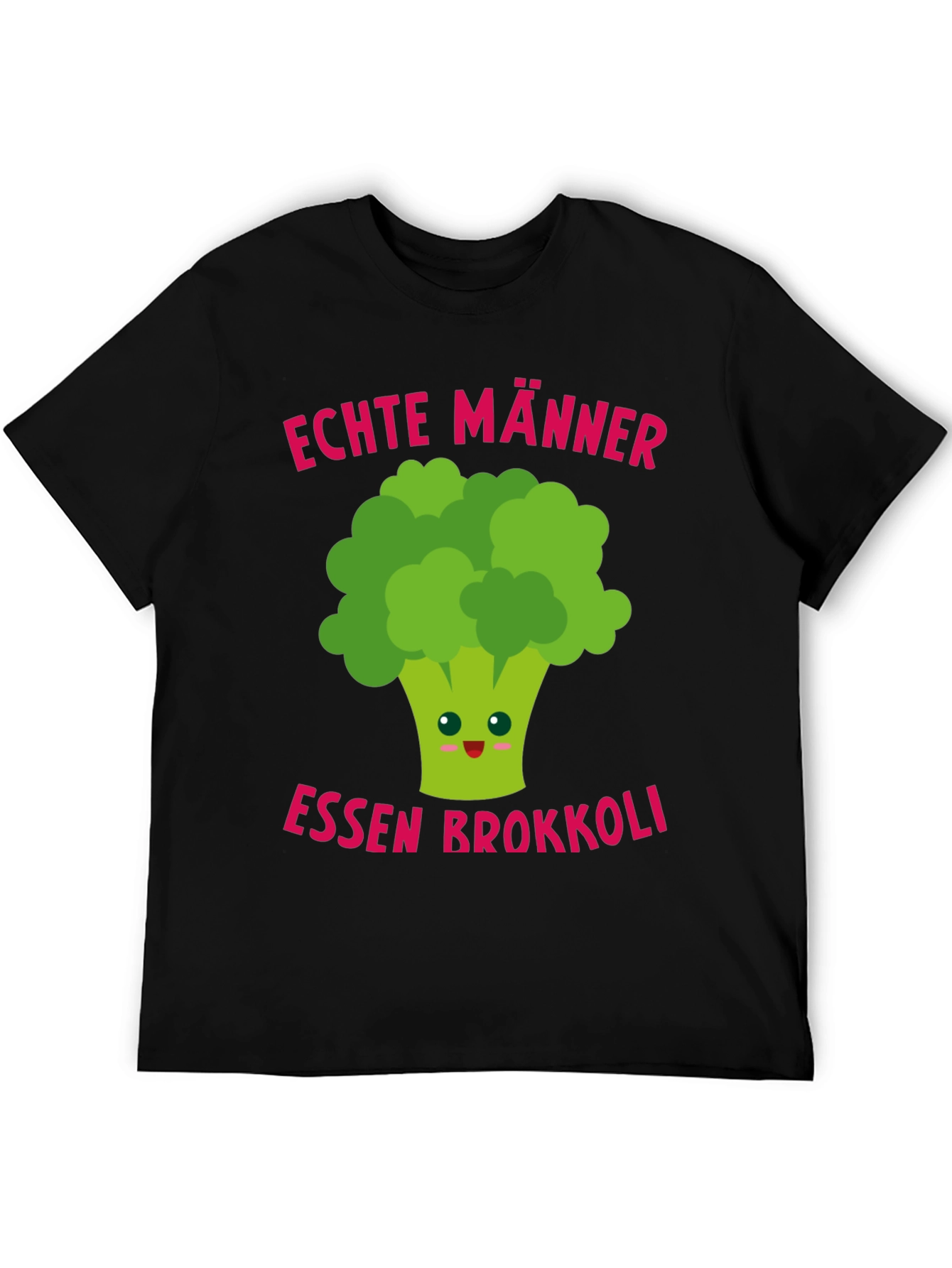 Funny Broccoli T-Shirt - Echte Männer Essen Brokkoli
