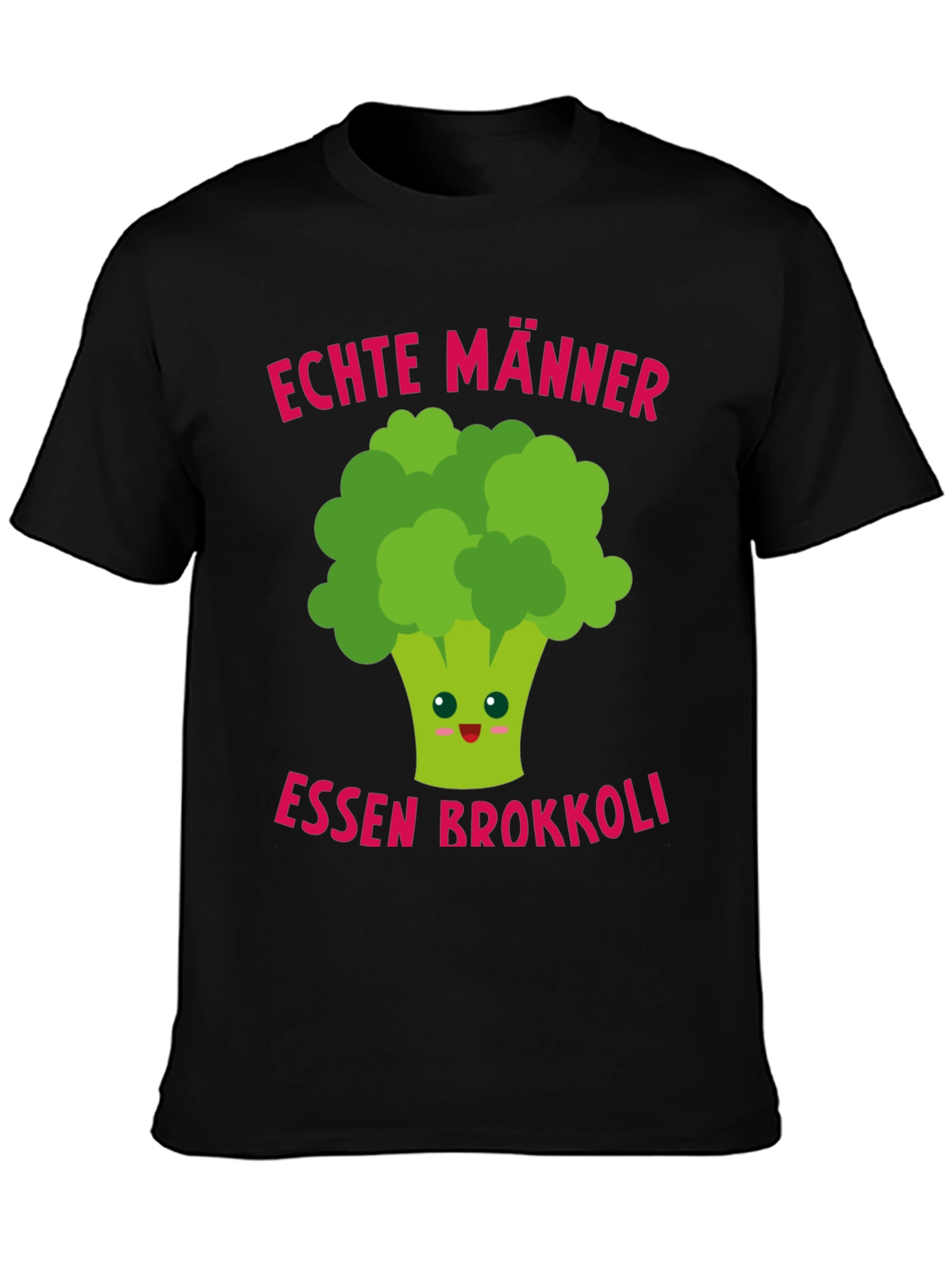 Funny Broccoli T-Shirt - Echte Männer Essen Brokkoli