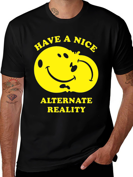 Alternate Reality Smiley Face Graphic Tee