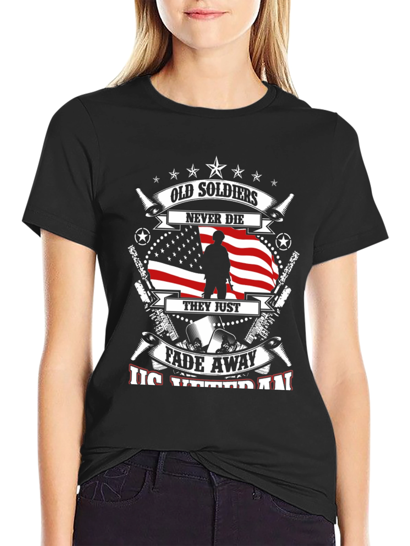 Old Soldiers Never Die Veteran Graphic Tee