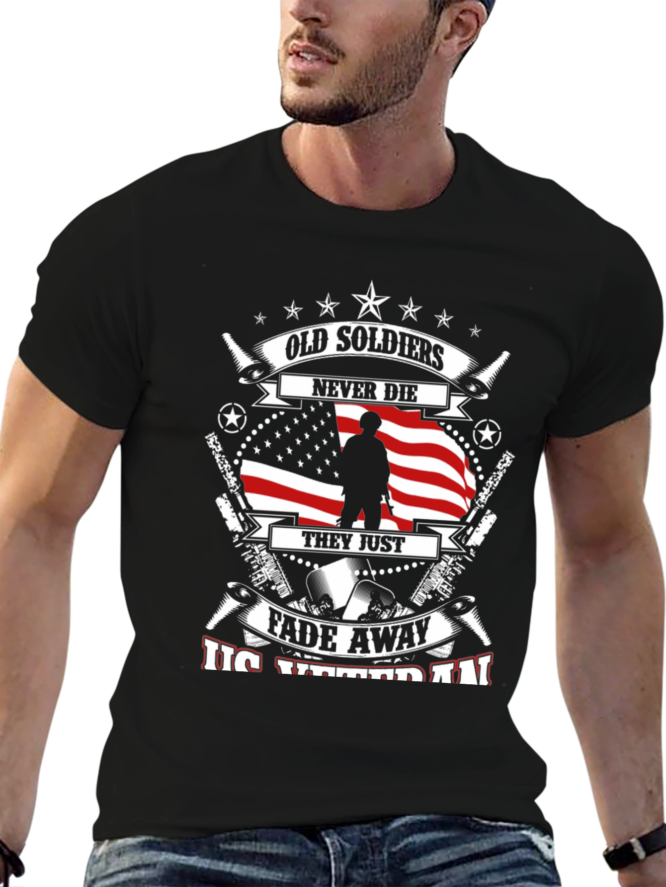 Old Soldiers Never Die Veteran Graphic Tee
