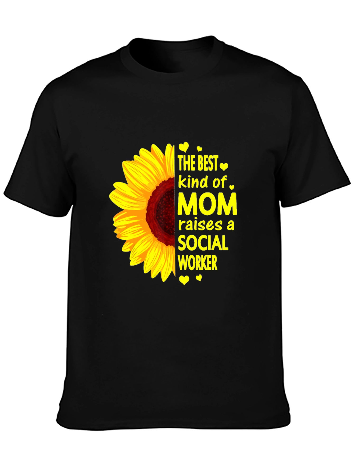 Sunflower Social Worker Mom T-Shirt