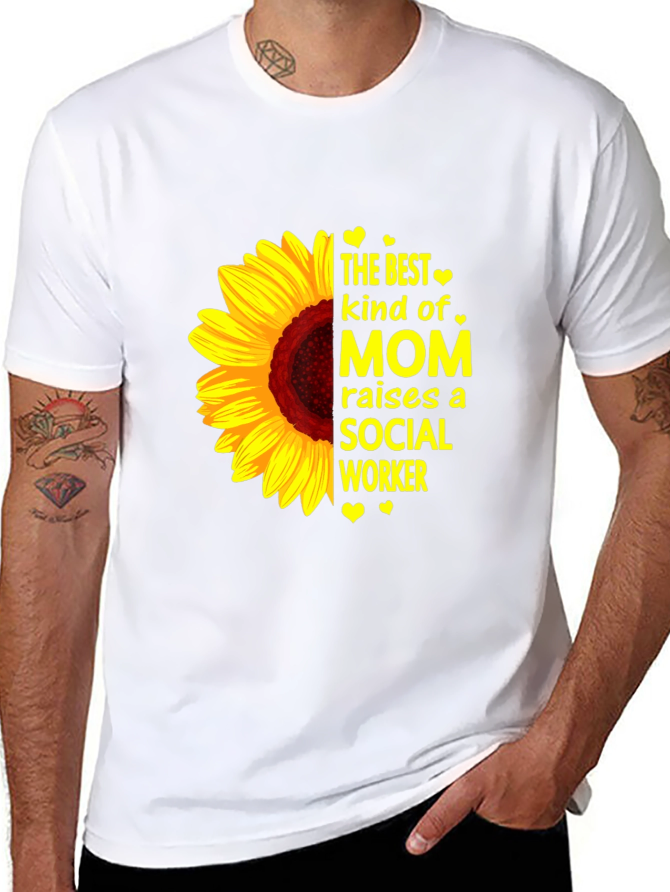 Sunflower Social Worker Mom T-Shirt