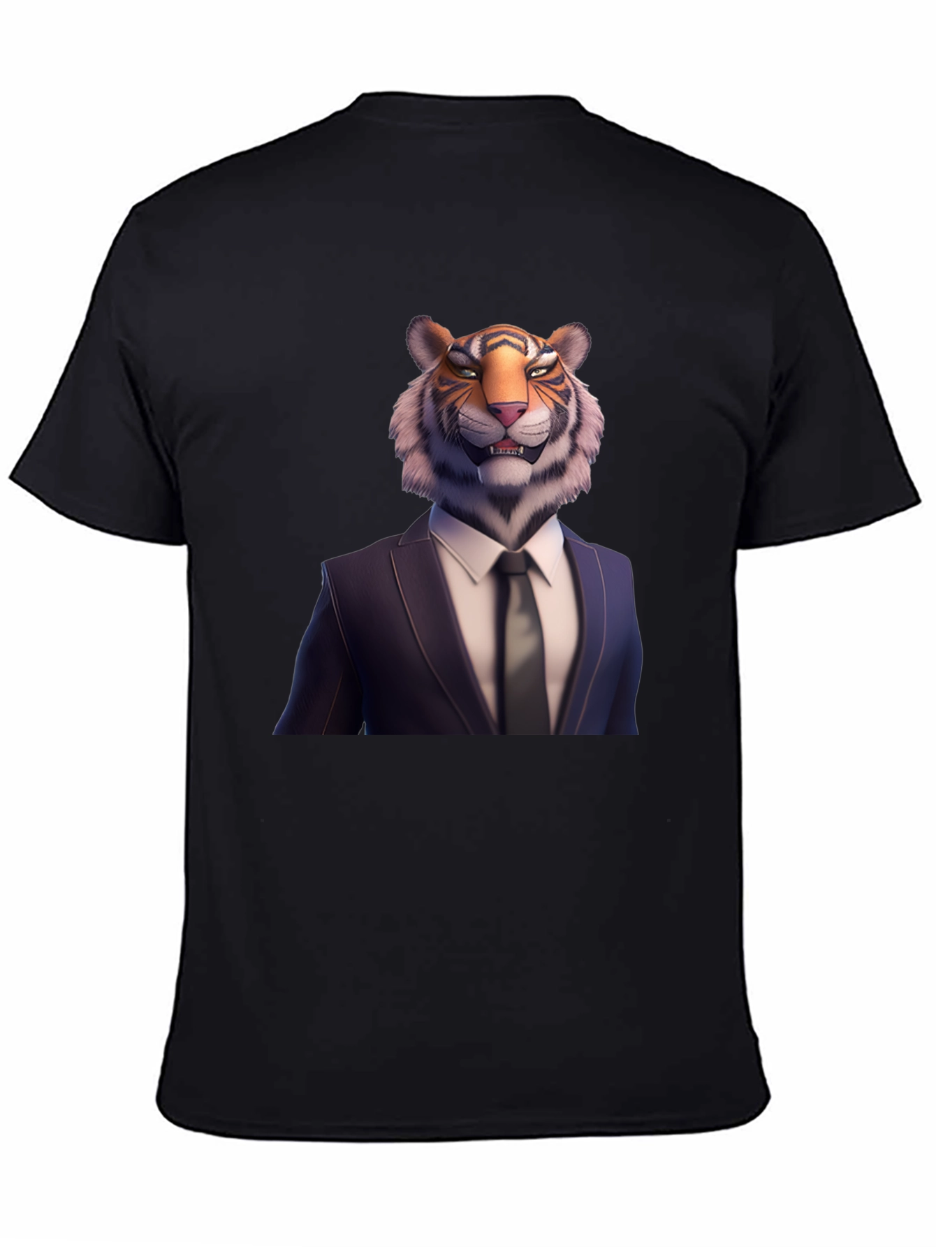 Tiger Head Suit T-Shirt | Unique Graphic Tee