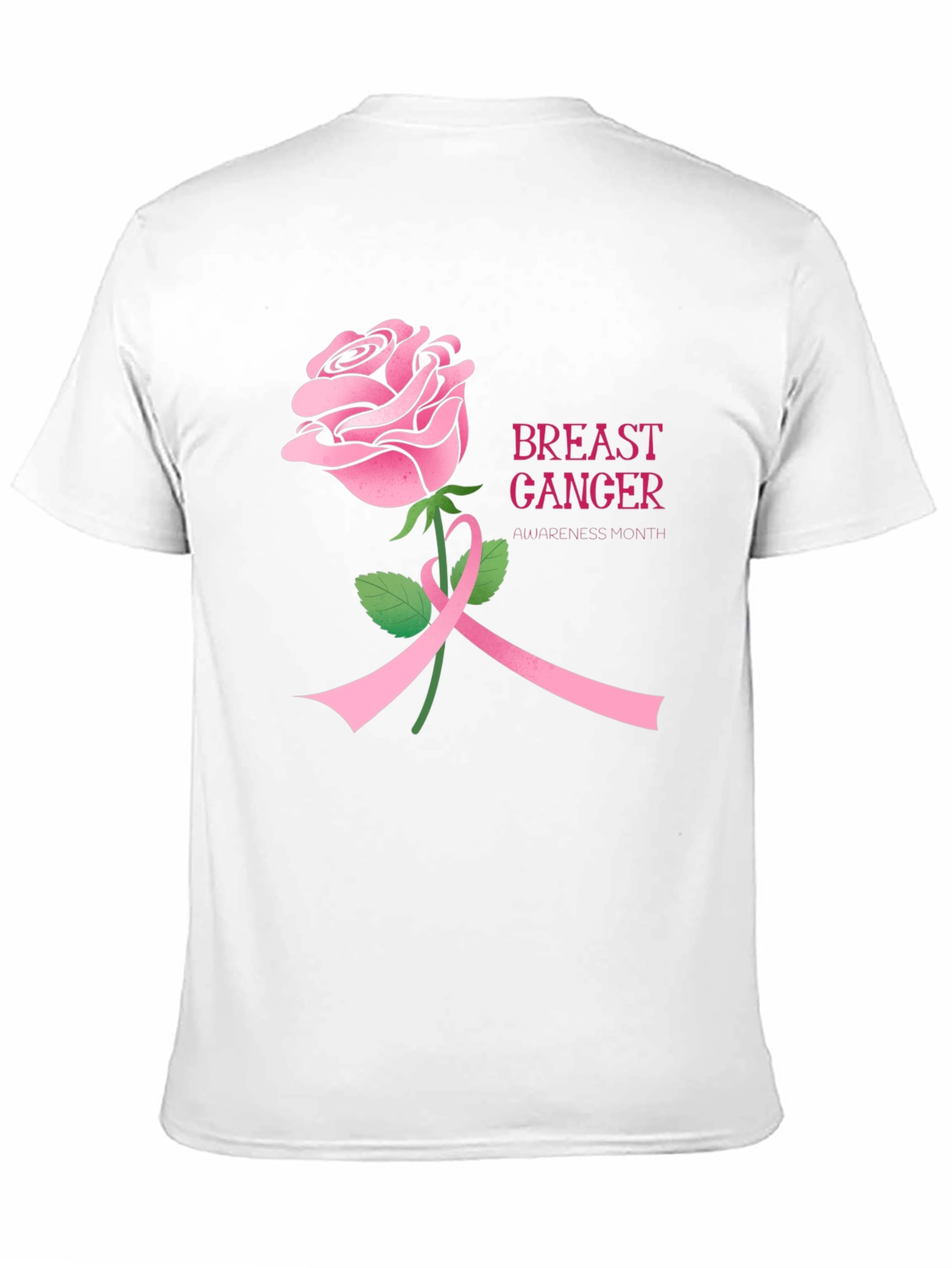 Breast Cancer Awareness Rose T-Shirt