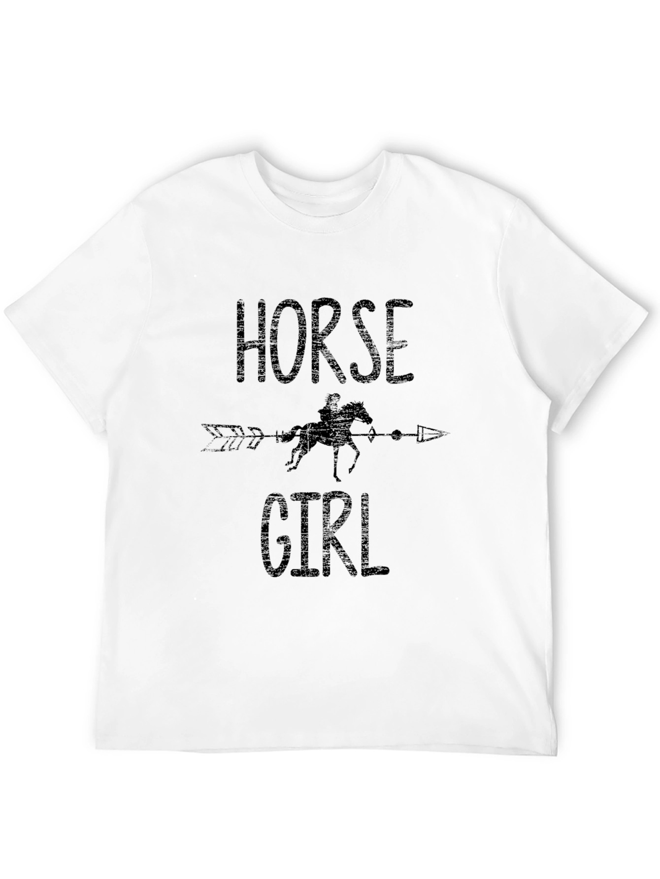 Horse Girl Graphic Tee - Equestrian Arrow Design