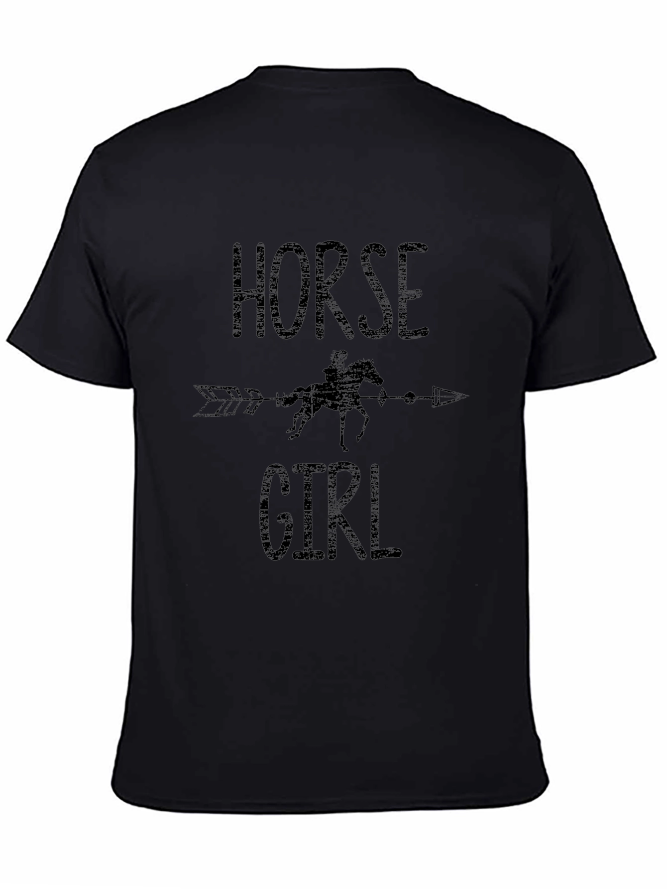 Horse Girl Graphic Tee - Equestrian Arrow Design