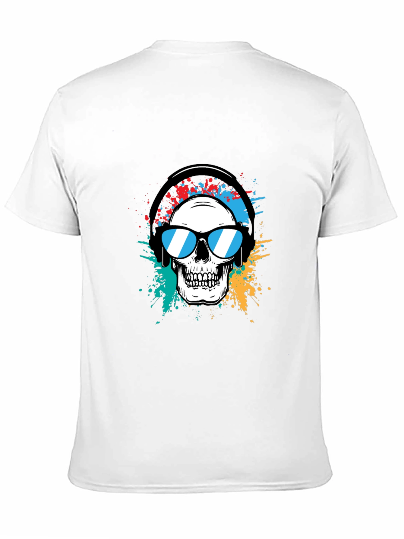 Skull Graphic Tee - Headphones & Shades