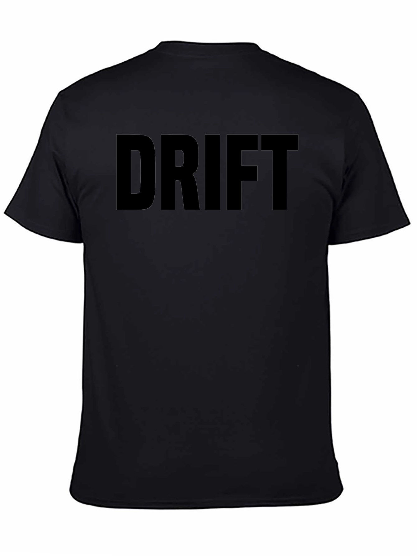 Drift Graphic Tee - Black Cotton Short Sleeve
