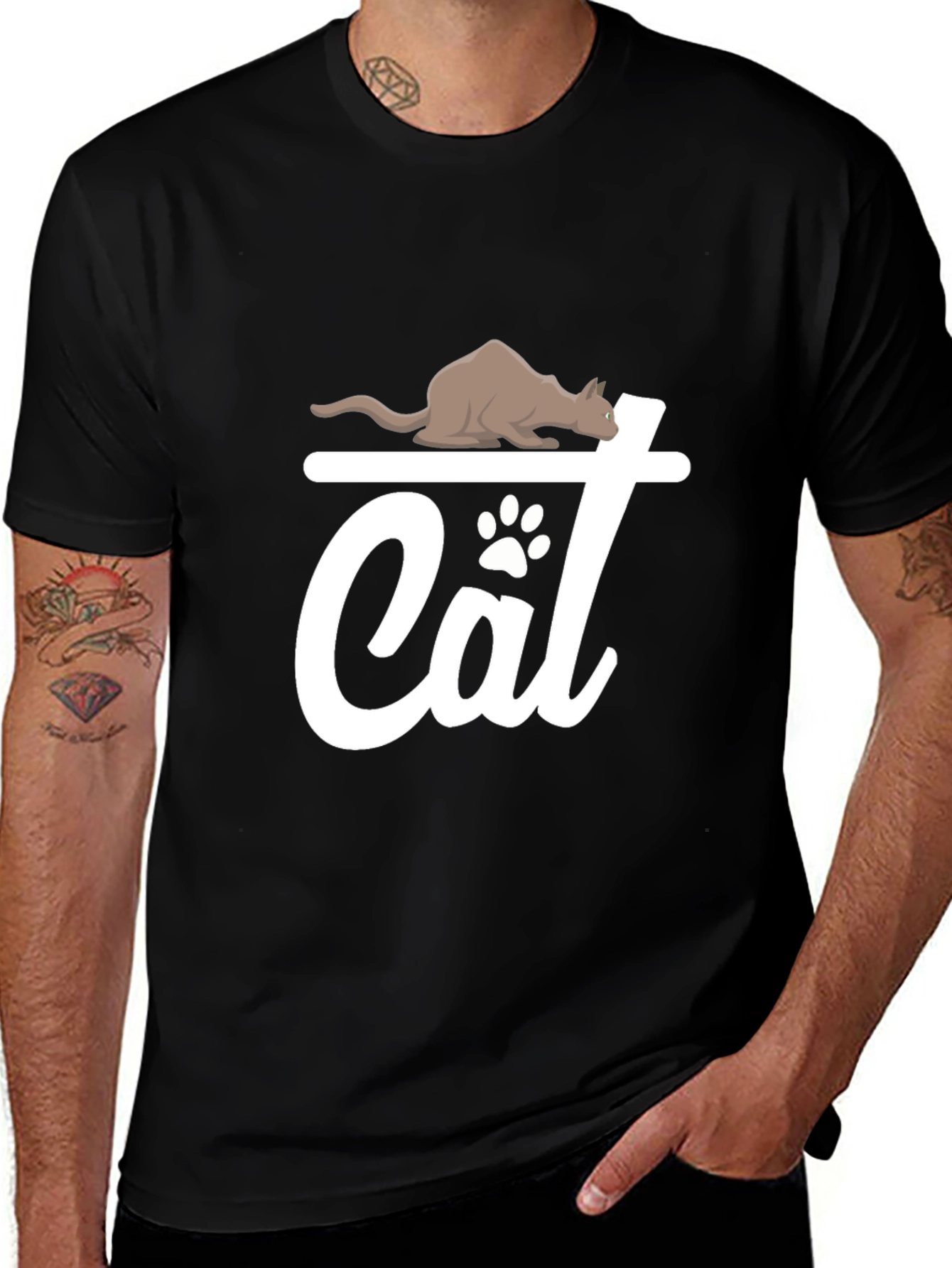 Cat Lover T-Shirt - Cute Feline Design