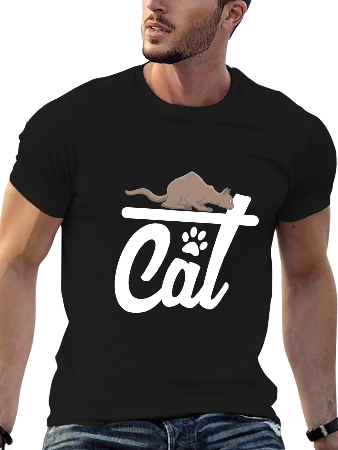 Cat Lover T-Shirt - Cute Feline Design