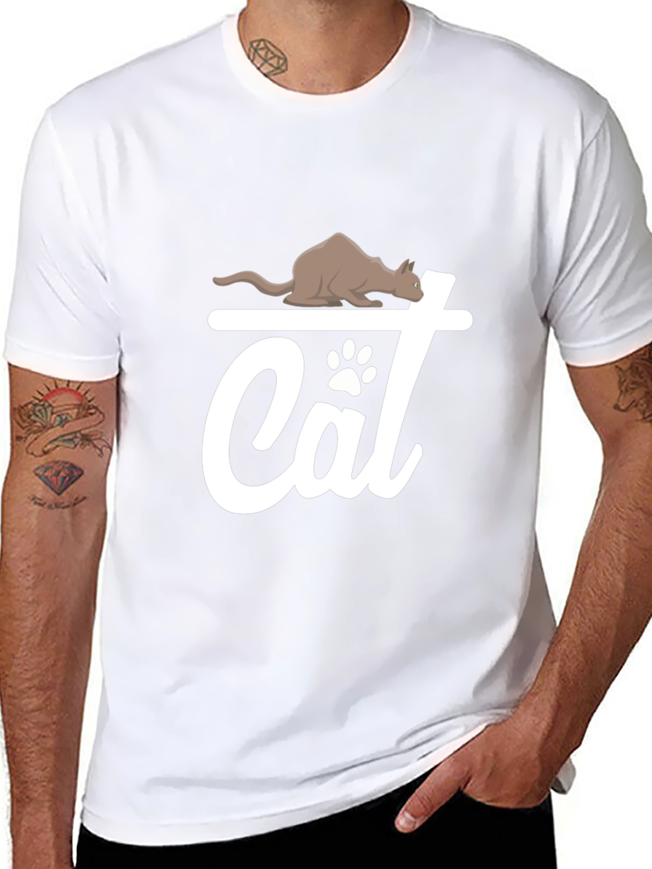 Cat Lover T-Shirt - Cute Feline Design
