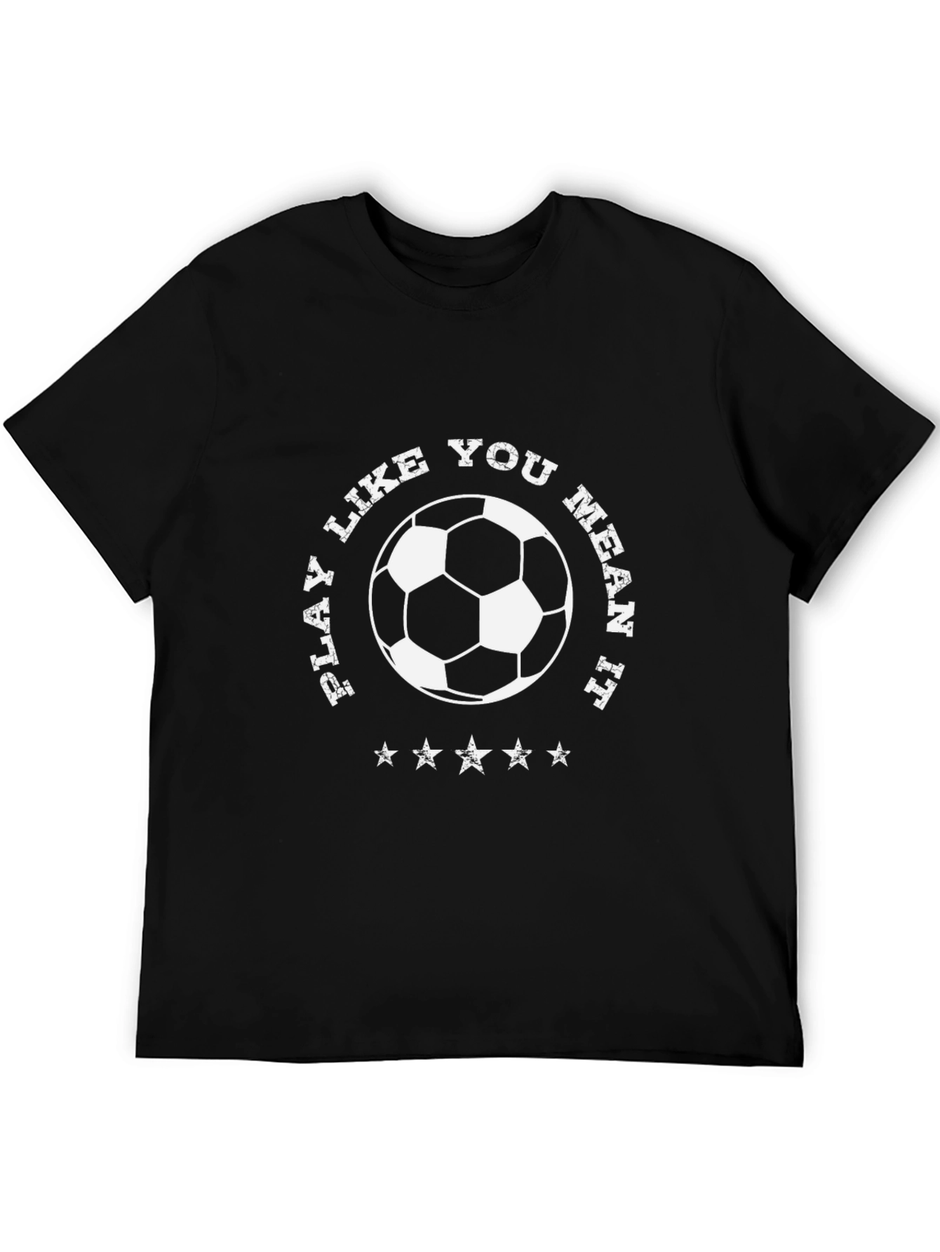 Play Like You Mean It Soccer Graphic Tee