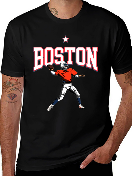 Boston Football Graphic T-Shirt
